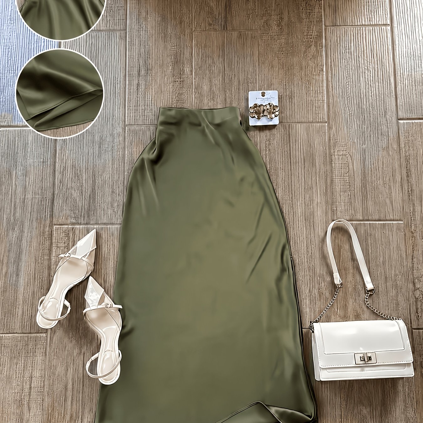 TEMU Y2k Women's Versatile Minimalist Solid Color Skirt, Suitable For Back-to- Season, , Halloween, Christmas, , Weddings, Concerts, Game Days, And