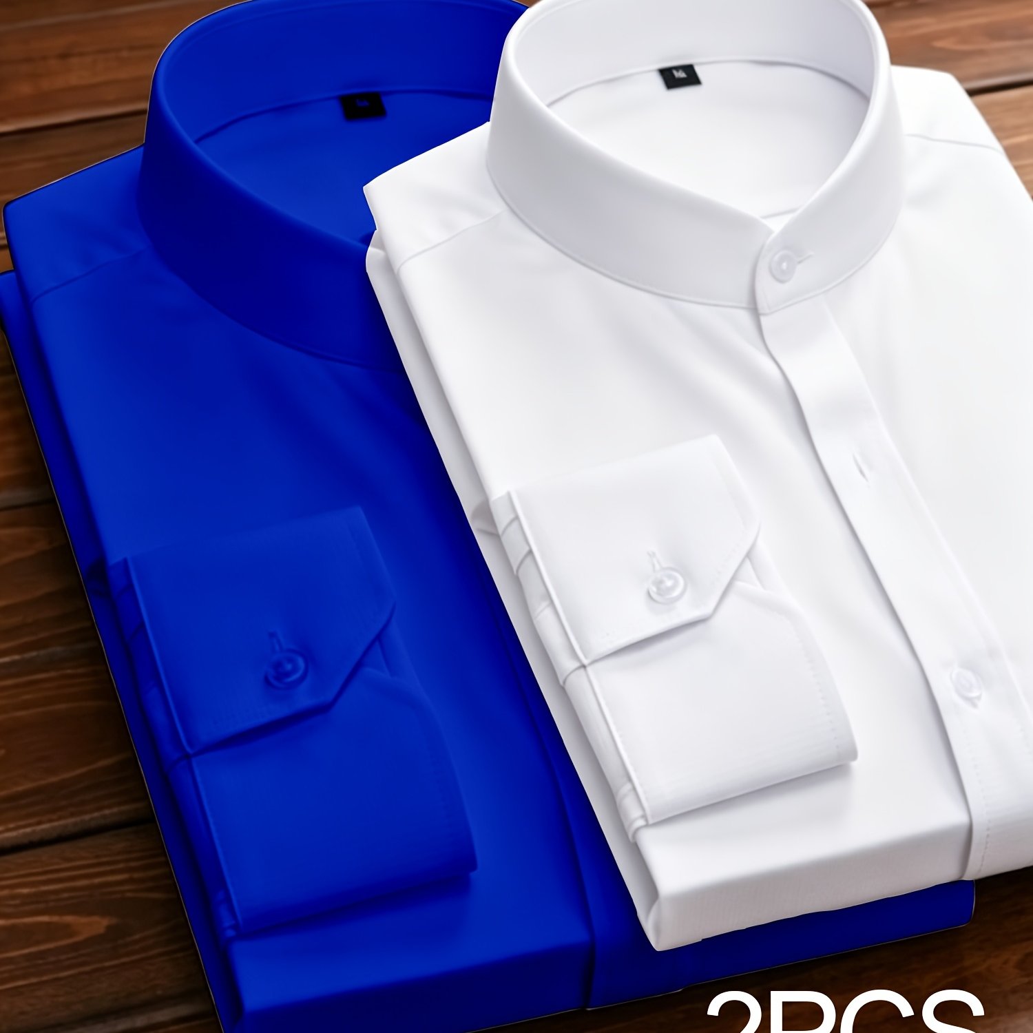 Men's Collar Plus Size Shirt 2pcs Set, 2xl To 6xl Plus Size, Commuting Casual Shirt, Light Business Men's Plus Size Formal Outdoor Sports Breathable Plus Size Collar Shirt, Elastic Plus Size Not Tight