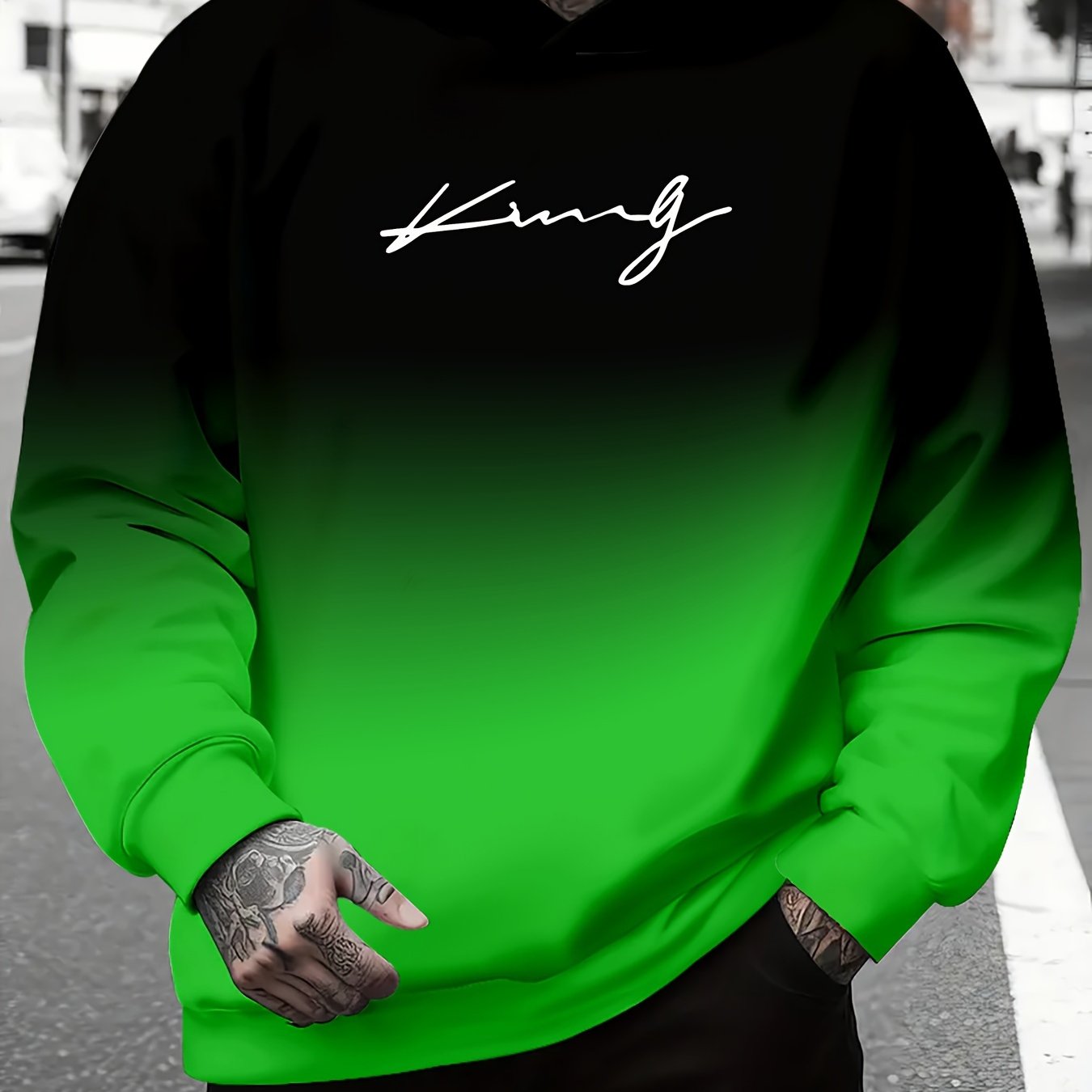 TEMU Men's 3d Hooded Sweatshirt