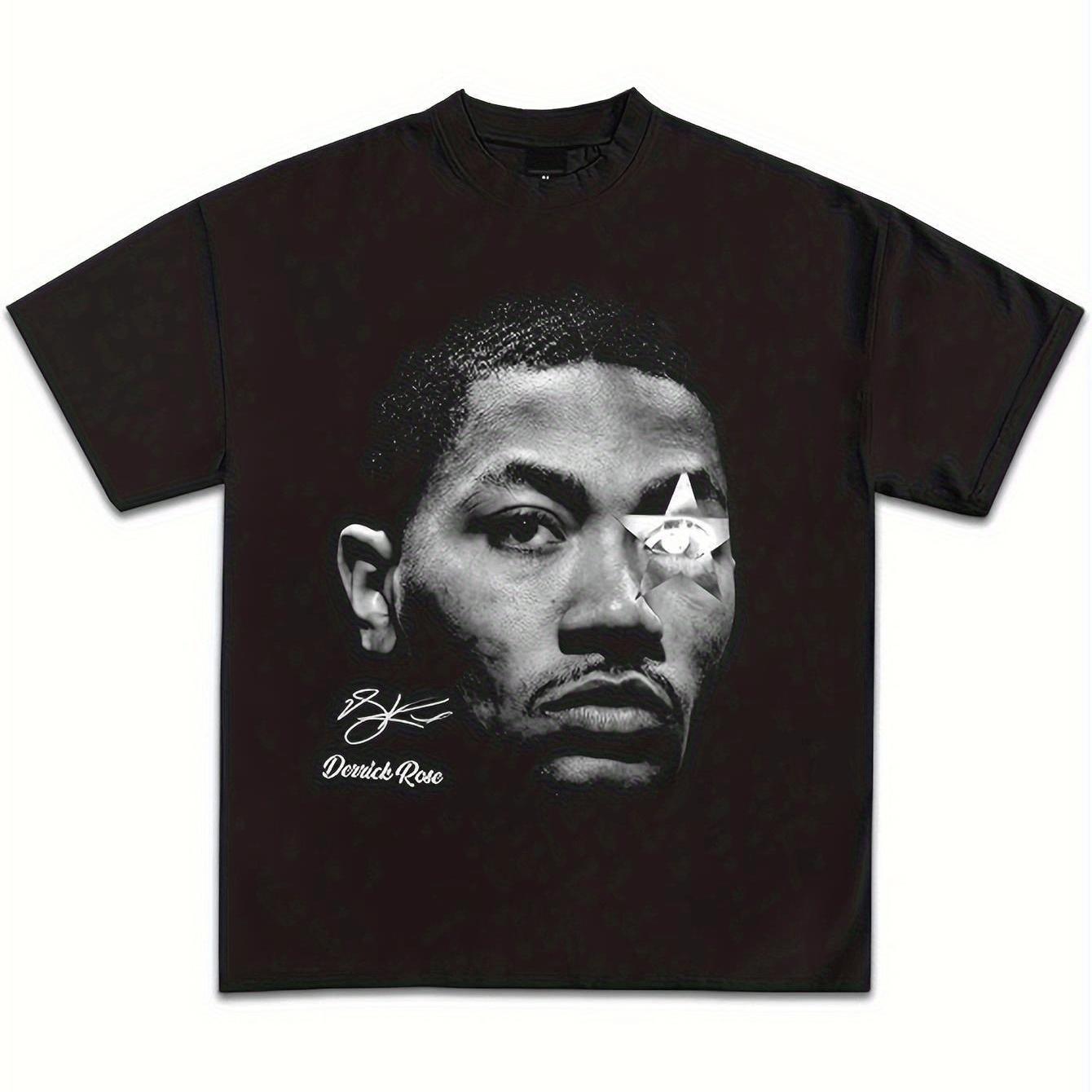 TEMU New Arrival 2026 Men's T-shirt, Incoming, Blending Street And Artistic , Attracting Attention! This Short-sleeve T-shirt Features A Pattern