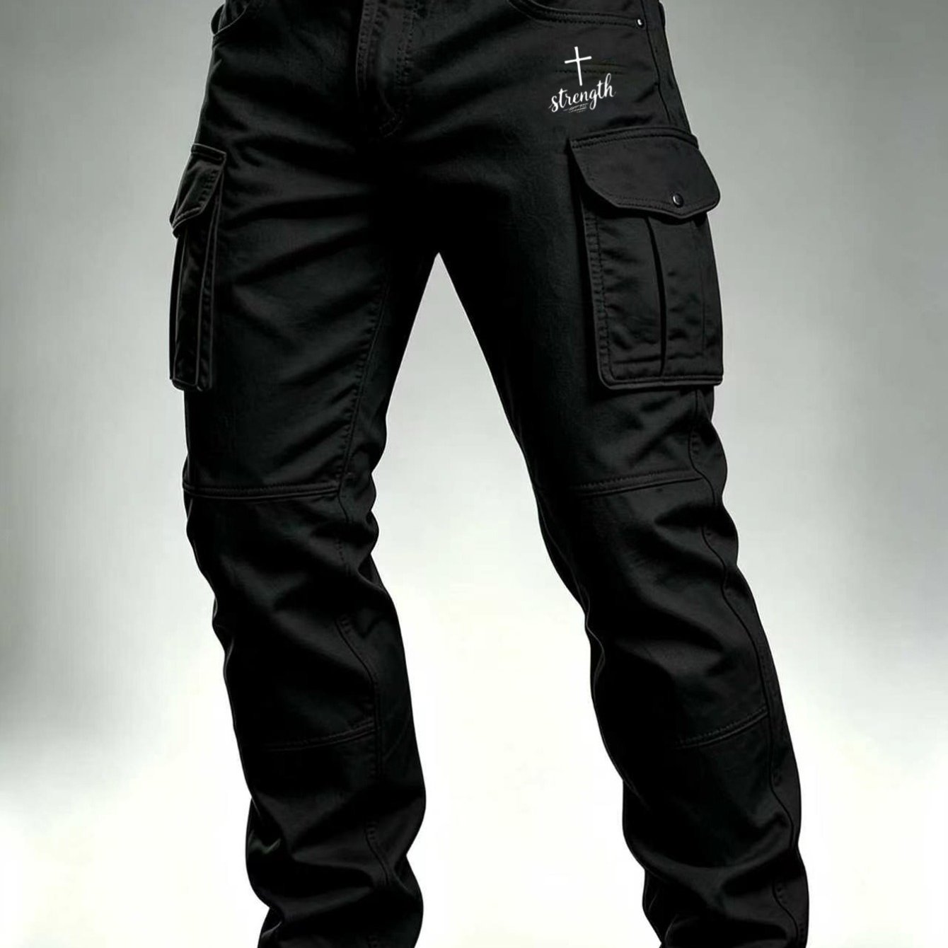 Image of Men' Cargo Work Pants Lightweight, Durable Functional For Kitchen, Workshop, Or Outdoor Use; Multiple Pockets, , Ideal For Daily Wear