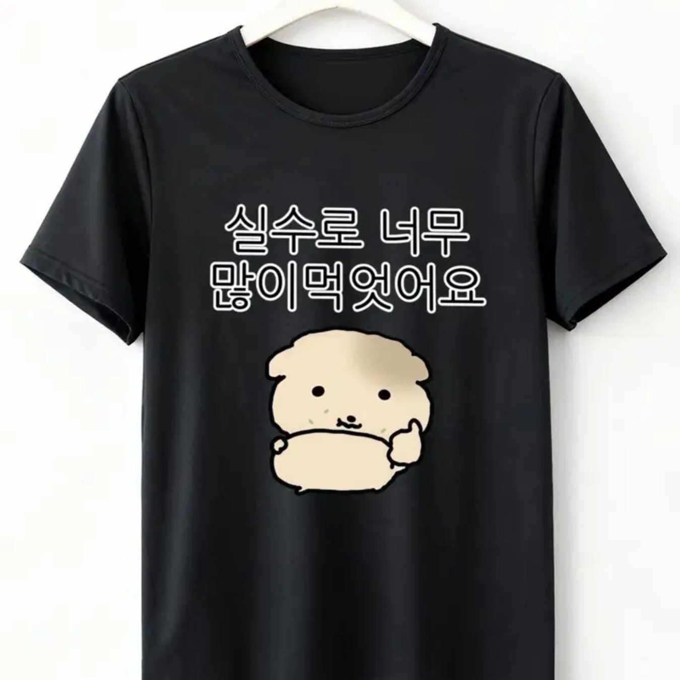 TEMU 남성 프린트 반팔 라운드넥 상의, 부드럽고 통기성 좋은 만화 티셔츠