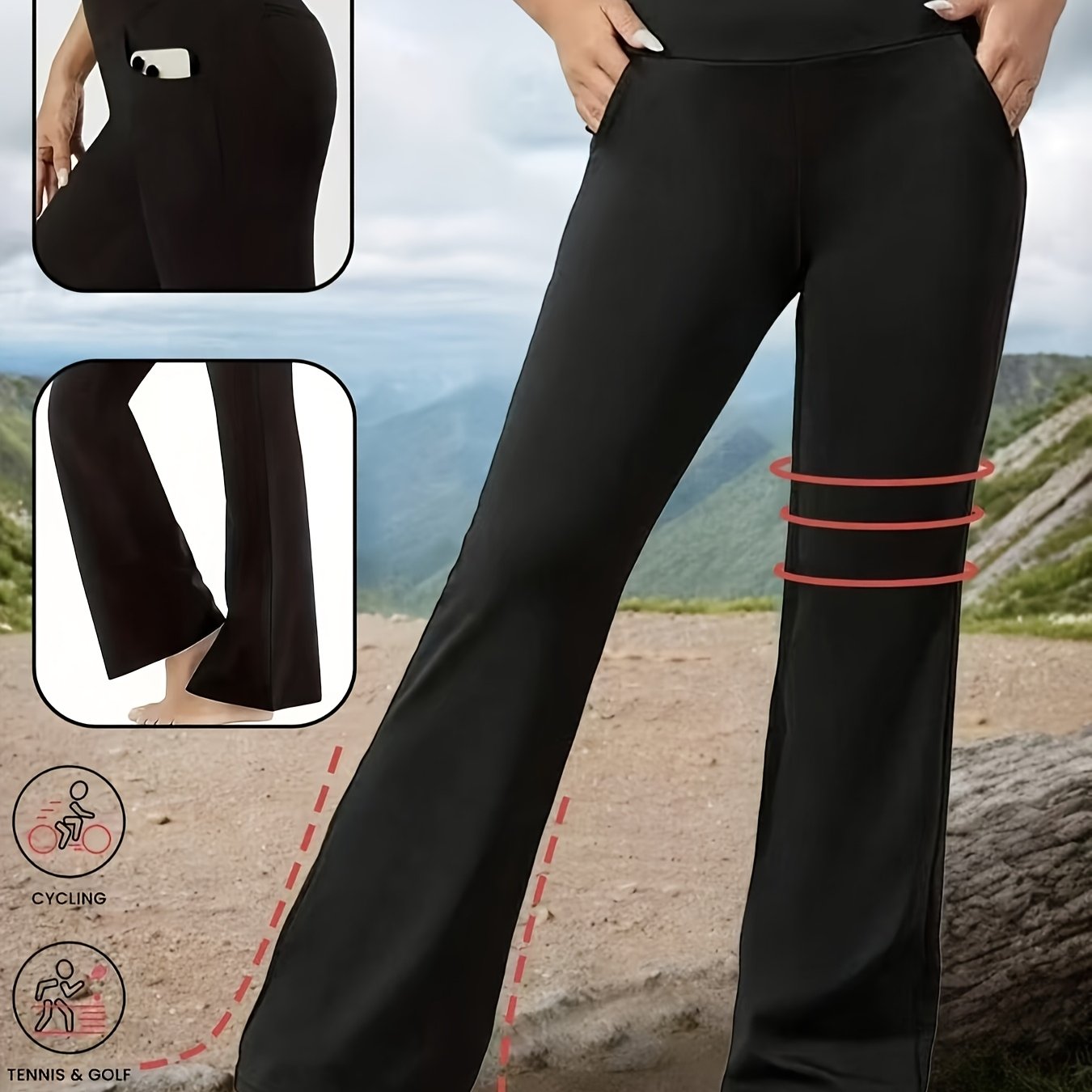 E-shop Neue Damen-Sportshosen mit Po-Hebe-Patchwork Yoga-Hosen -Leggings Casual-Hosen