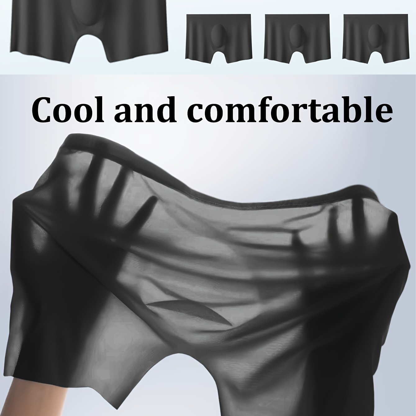 Image of 7pcs Men's Underwear Set, Made Of Cool, Comfortable, Soft And Ice Material, A Comfortable Wearing Experience, Suitable For Daily Use And Sports & Fitness