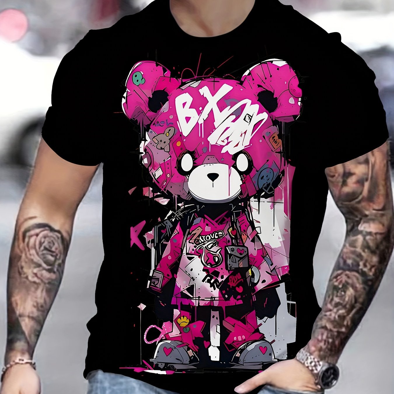 TEMU Ale Novelty Men's 3d Print Fashion T-shirt