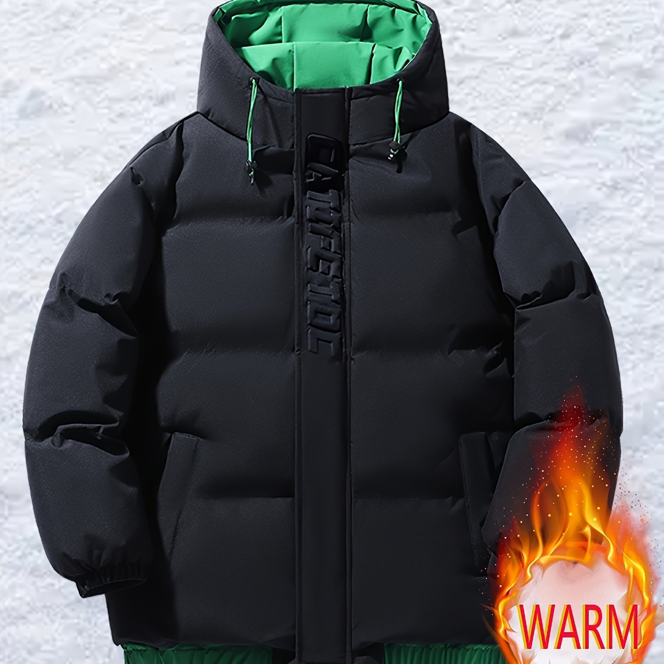 Men\u0027s Winter Fashion Hooded Padded - Bright B...
