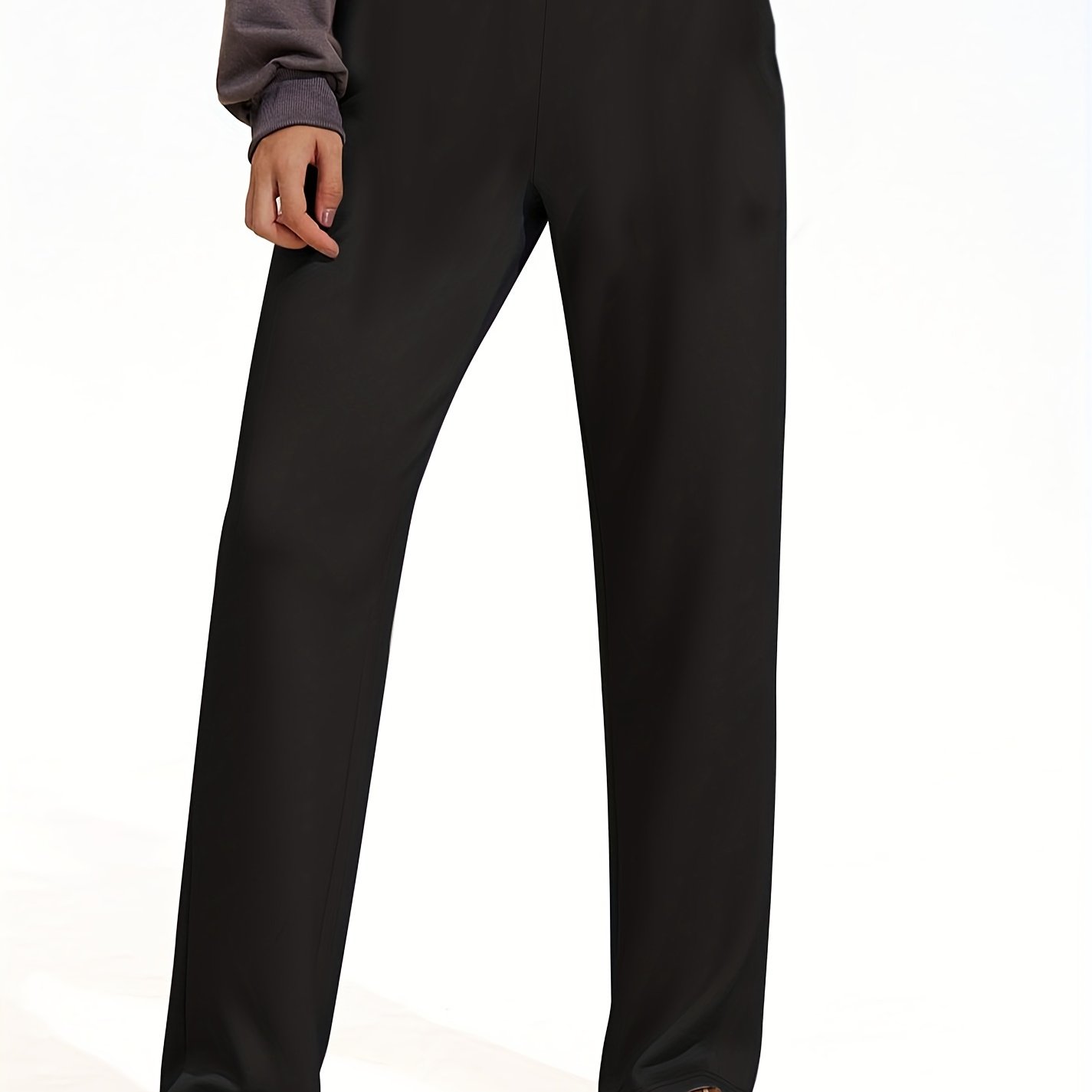 Plus Size, Extended Plus-size Stretch Straight-leg Pants