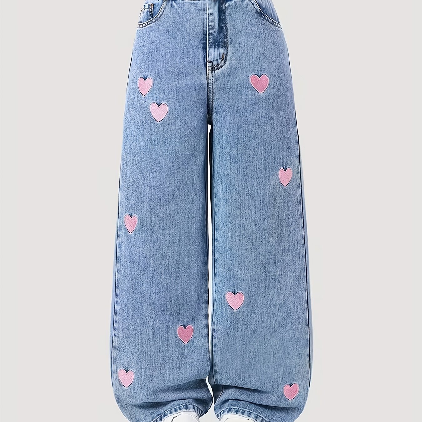Image of Denim Pants For Spring, Autumn, And 2026 Medium To Large Size Casual Loose