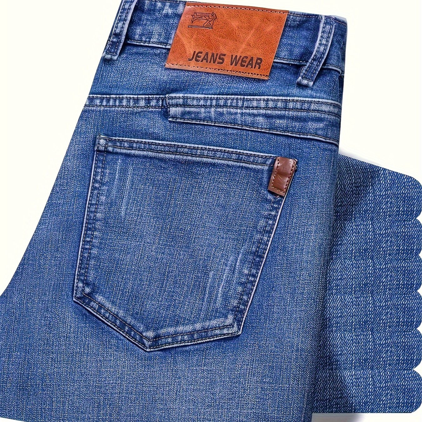 Men's Slim Fit Jeans, Stretch Jeans, Fashion Trousers, Autumn Menswear