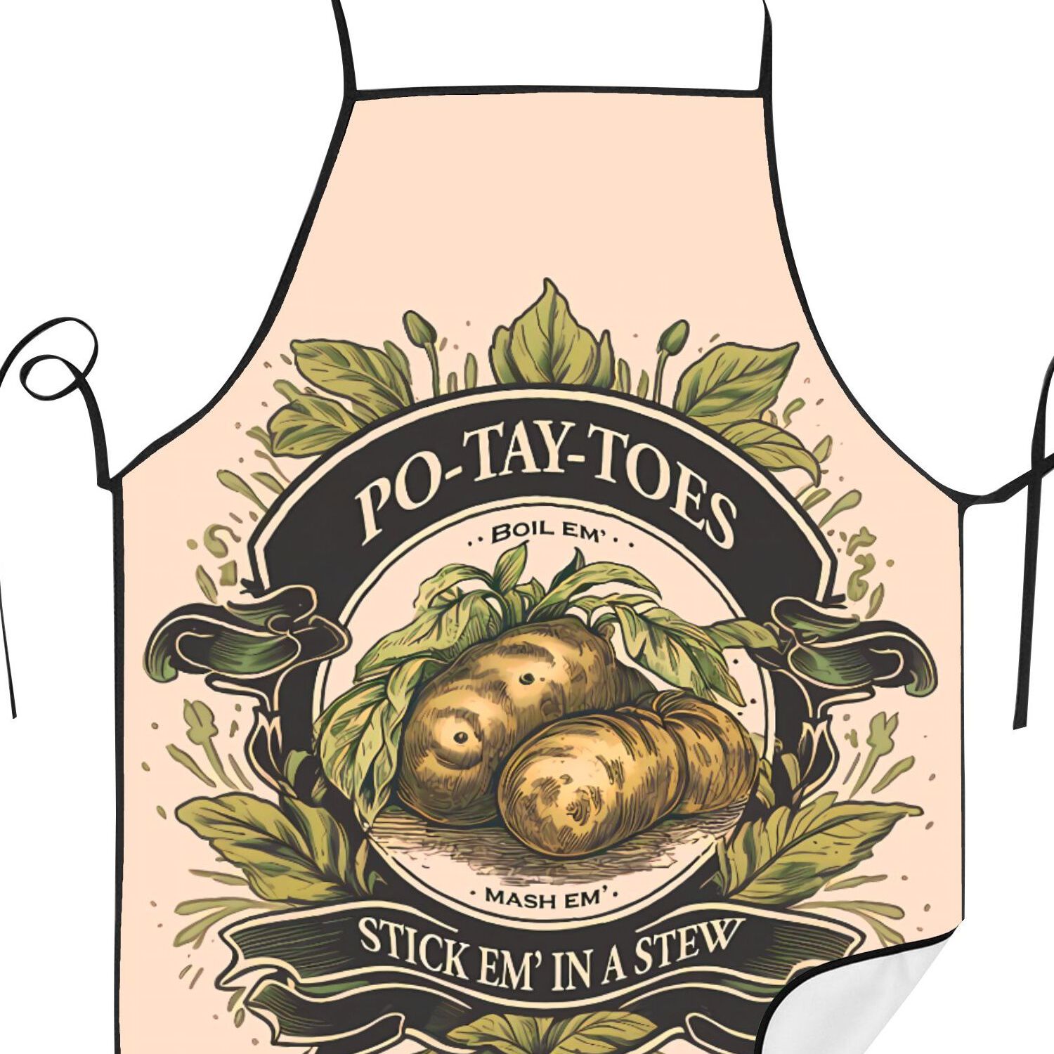 TEMU The Apron Woman Printed 2d Print Design