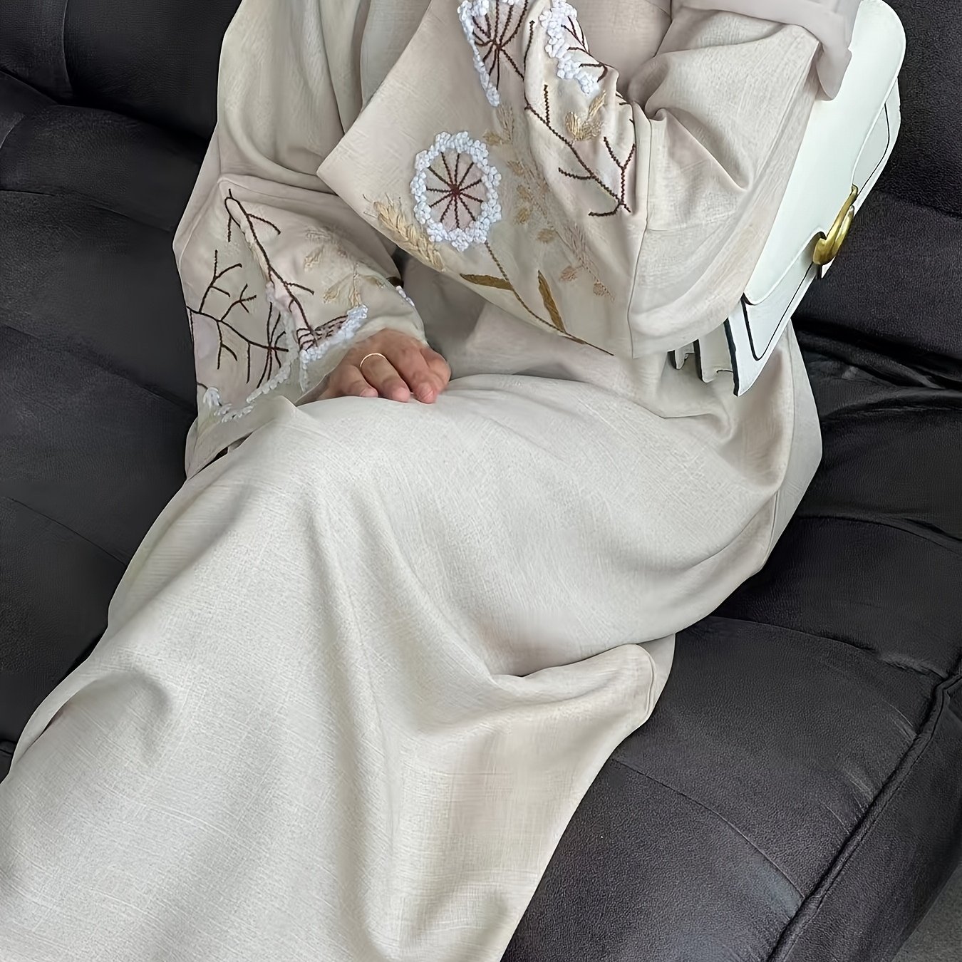 E-shop Neue lange Robe, muslimische Mode aus dem Nahen , mit Stickerei, elegantes langes Kleid, Flügelkleid