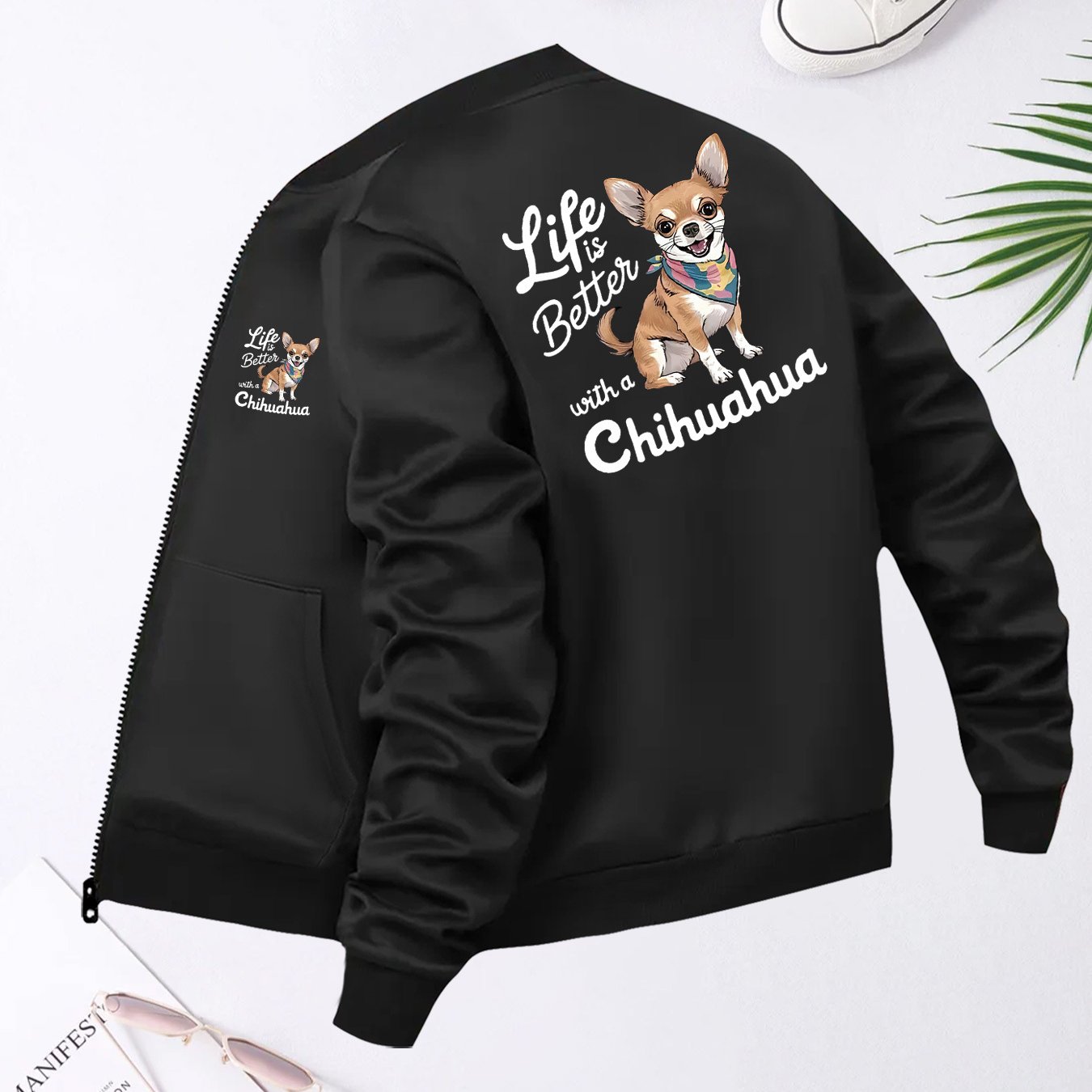 TEMU Grote maten, Nieuwe plus-size damesmode pilotenjas, casual jas met opstaande kraag, damesjas, lichtgewicht jas met lange mouwen, zakken en rits,