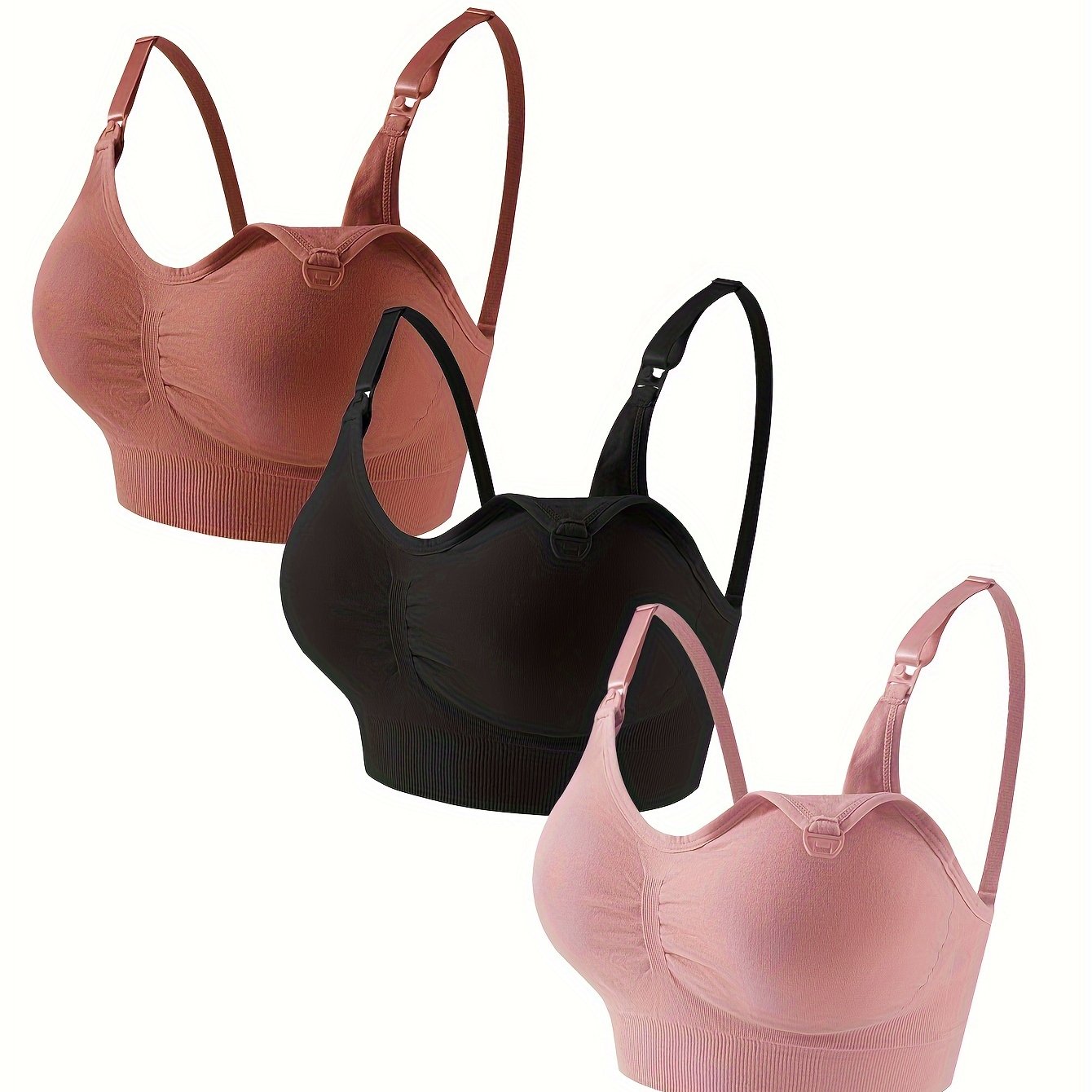 Women's Maternity Bra Three-piece Set