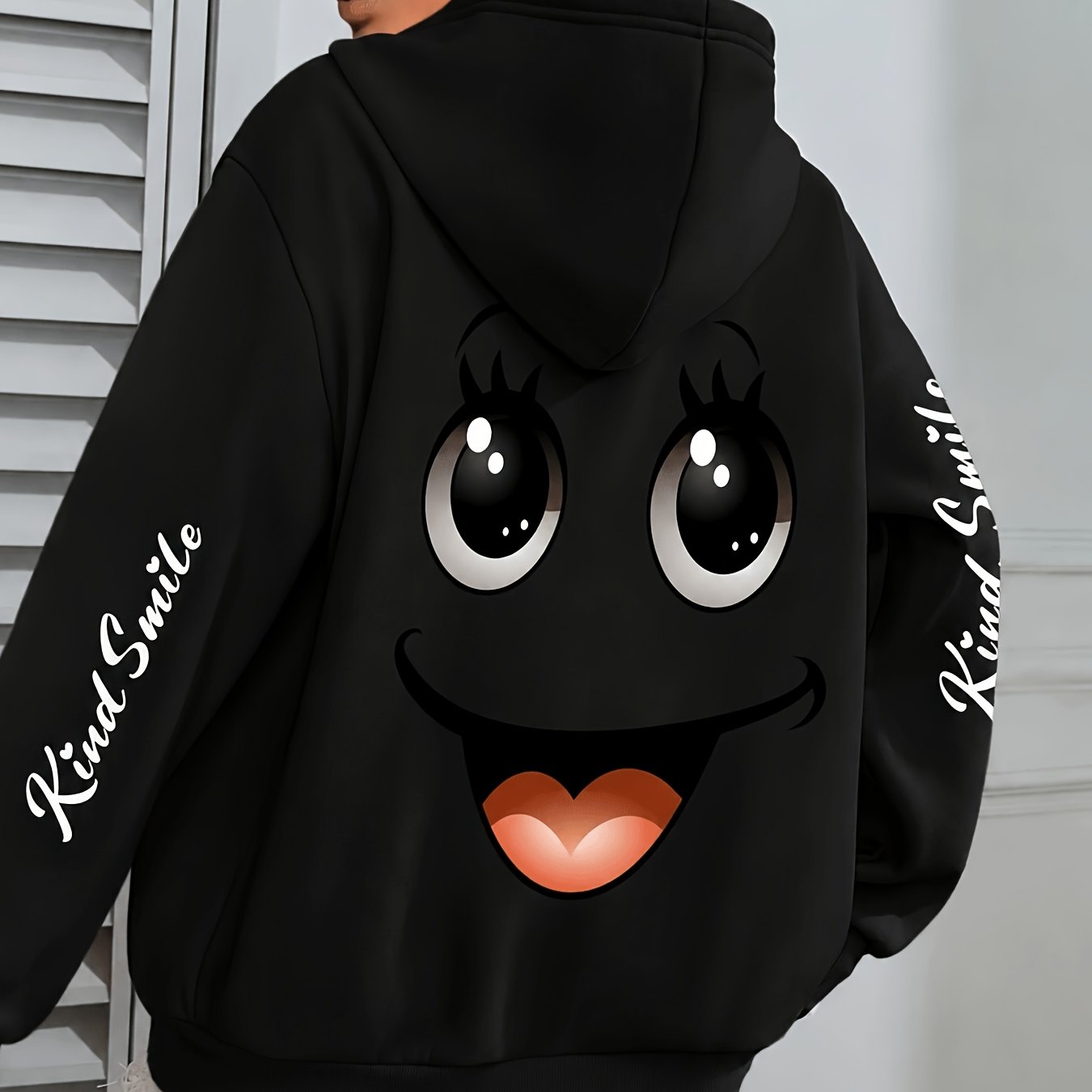 Women's Extended- Pattern- Hooded Sweatshirt