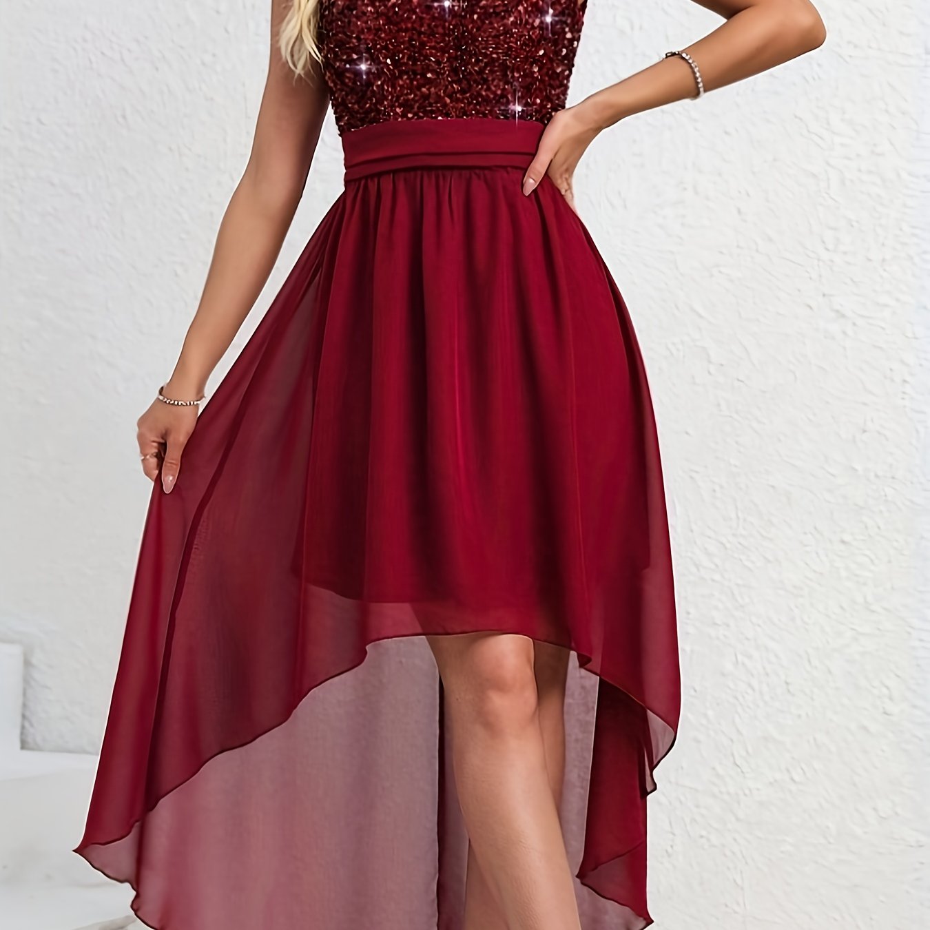 Women's Elegant Sequined Valentine's Day Dress