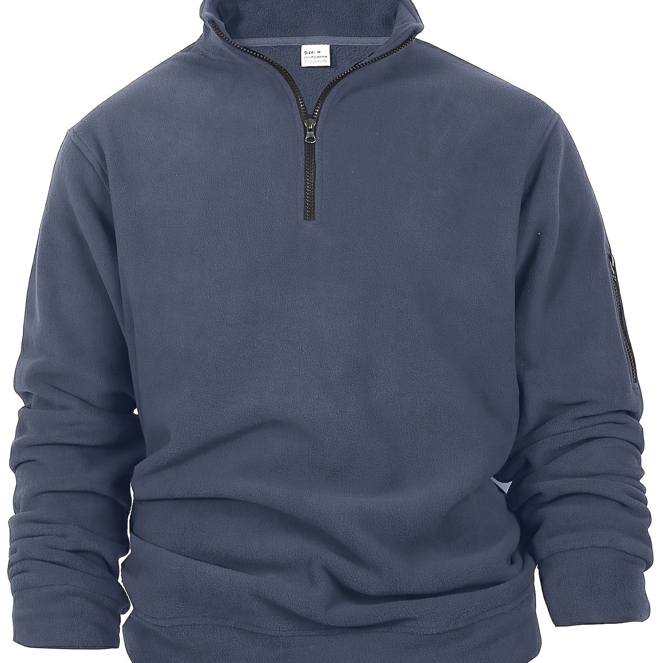 TEMU Autumn/winter Reversible Zip-up Stand Collar Sweatshirt - Fashion Versatile Top