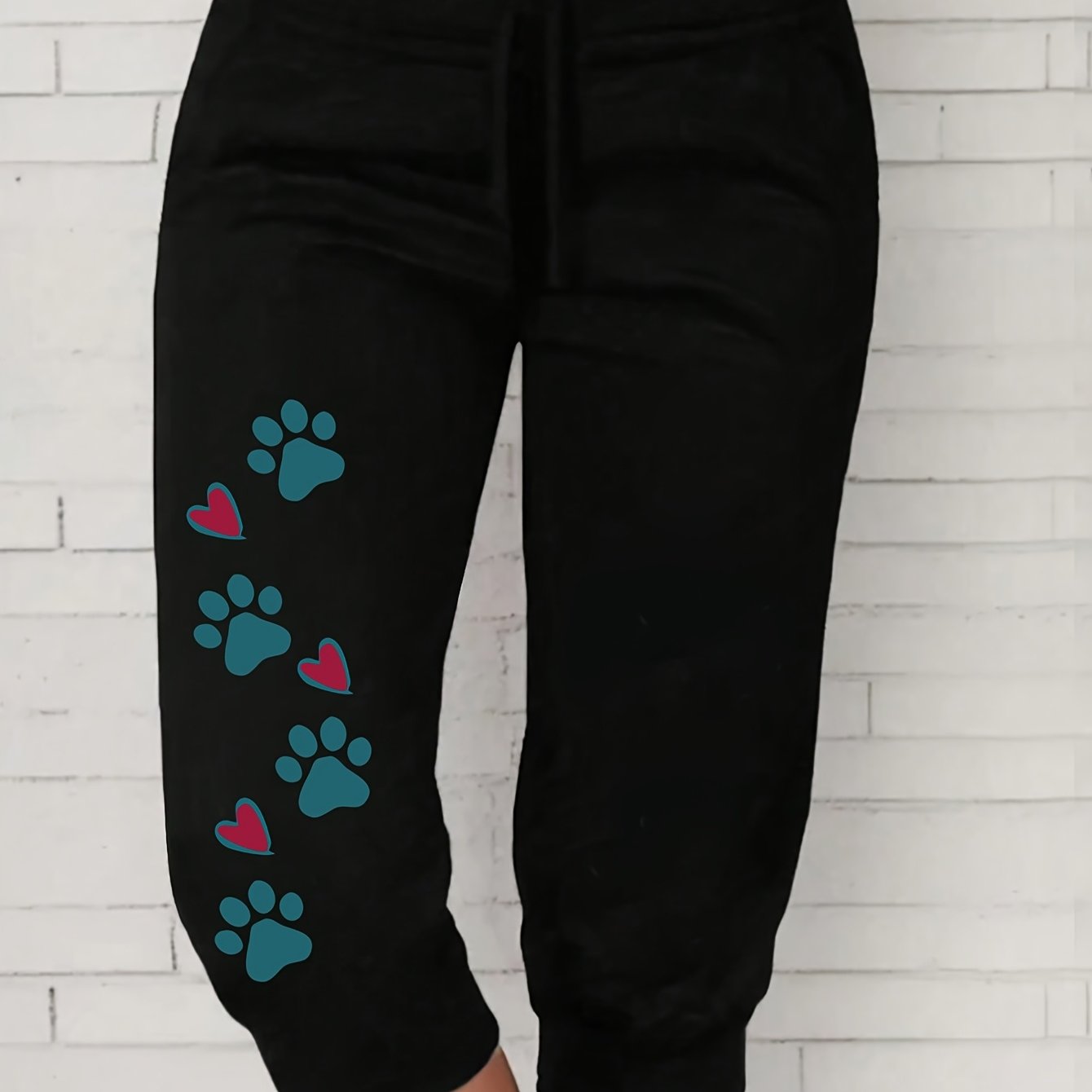 TEMU Plus Size, New Women's Plus Size Wide Leg Harem Pants Loose Casual Elastic Waist Mid-length Printed Pants For Home And Vacation Fashion