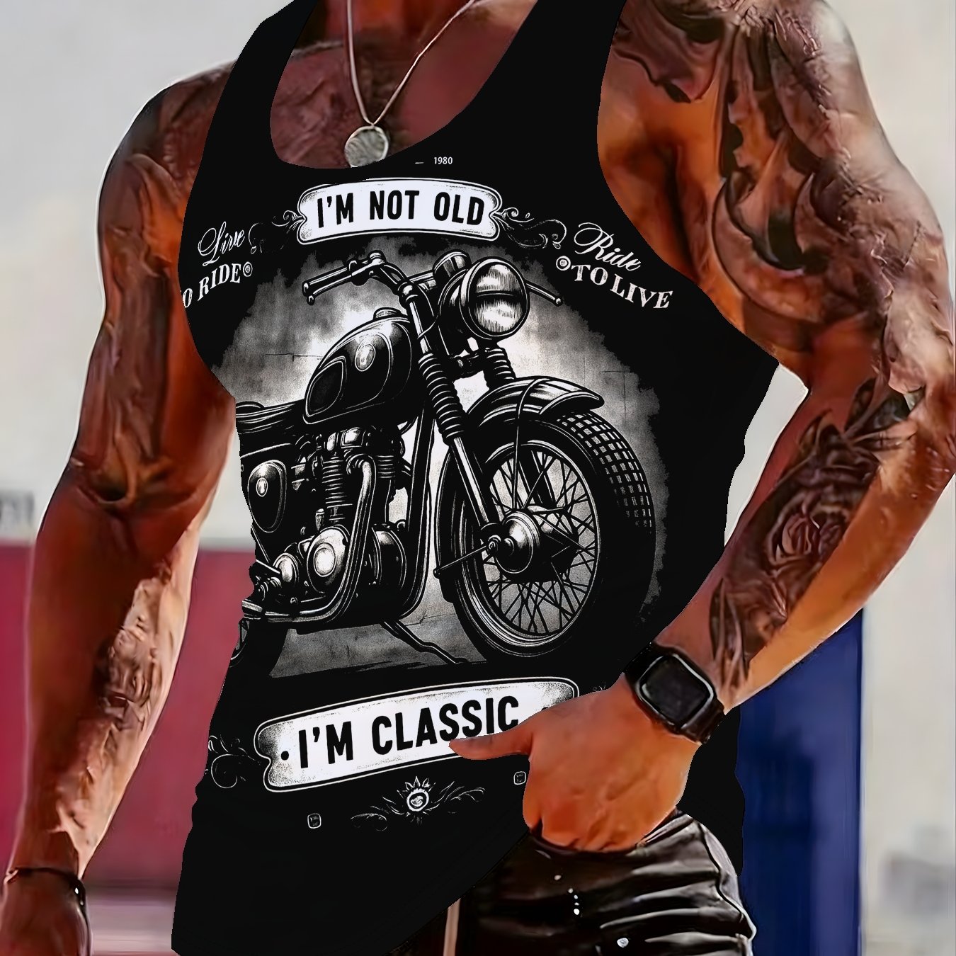 TEMU Men's Summer Loose Casual Sleeveless Vest Top