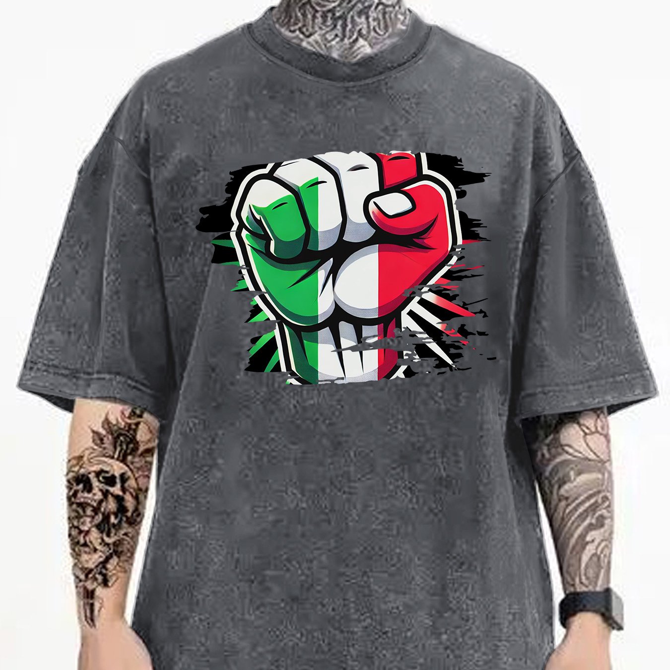 TEMU Print Short-sleeve Shirt