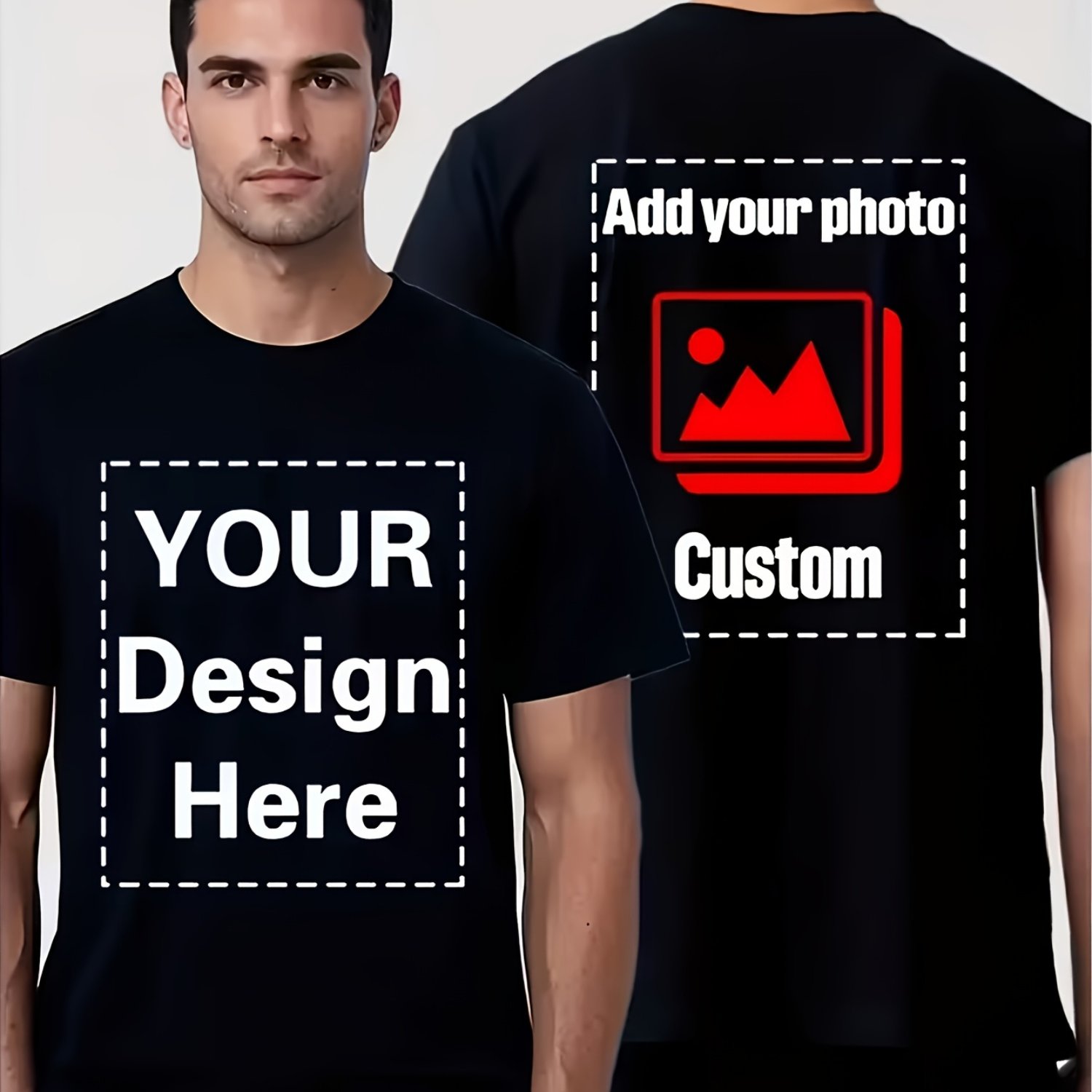 Image of Customized Round-neck T-shirts For Men And Women - Personalized Images/text/logos/slogans - Customized Clothing For Team Building, Parties, Business Activities, , Events, Casual Wear