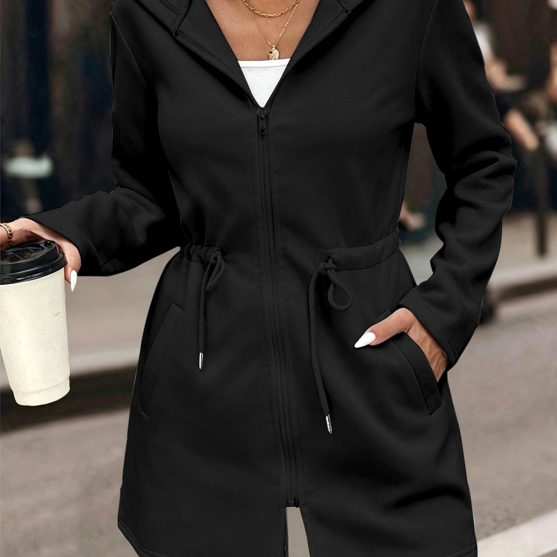 TEMU Women's Fashion Zip-up Jacket