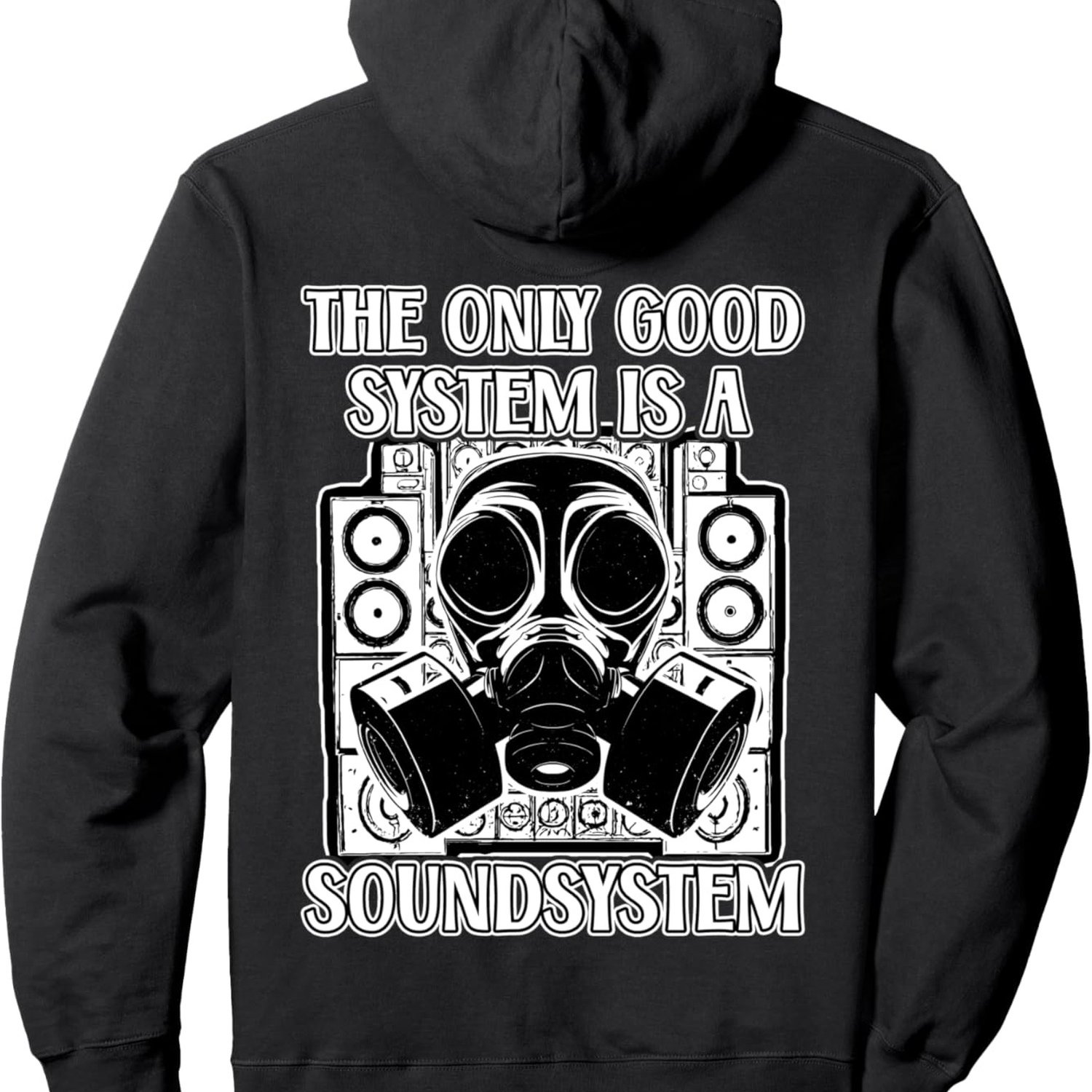 Tekno Freetekno 23 Dj Tribe Party Hoodie, Black