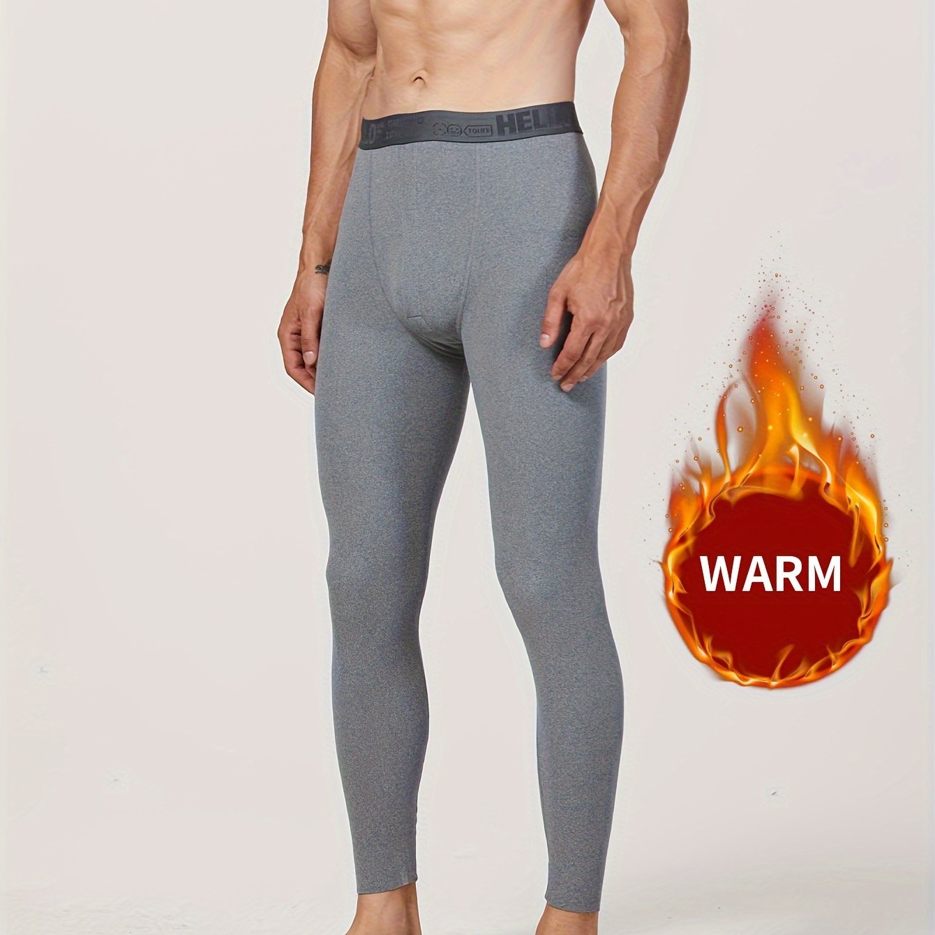 Men's Autumn Winter Thermal Compression Pants Athletic - Temu