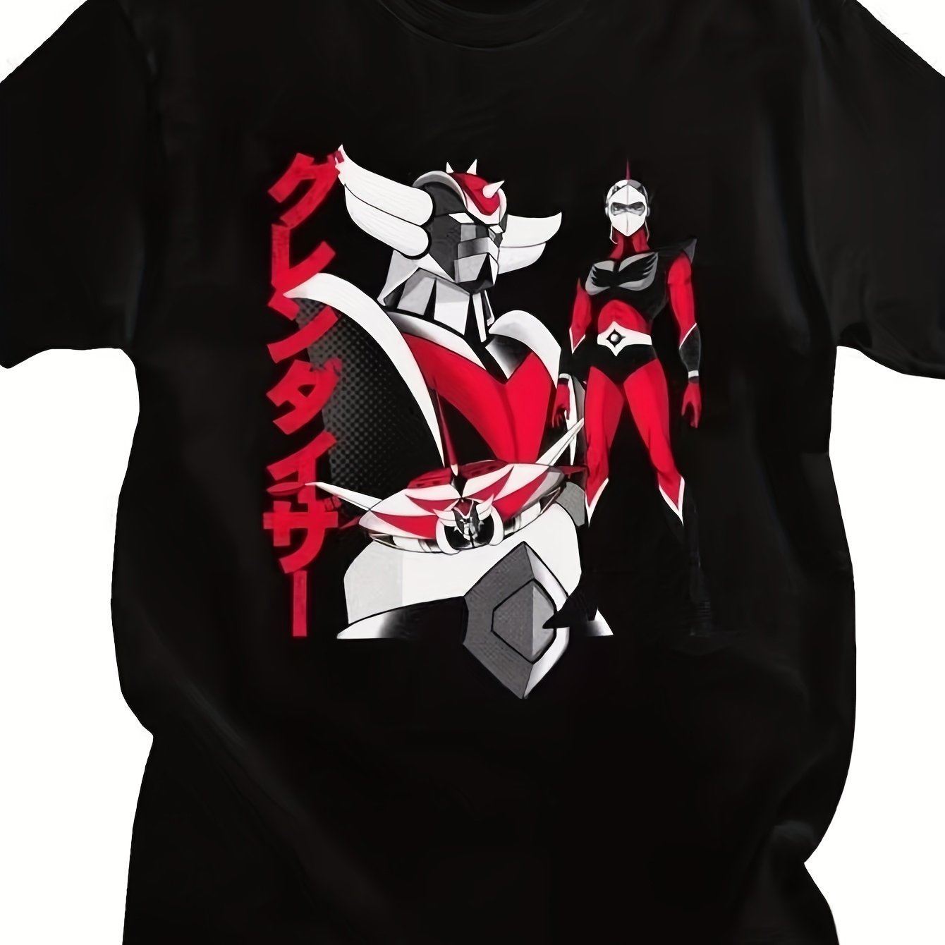 TEMU Fun T-shirts Short-sleeved T-shirts Anime Ufo Robot Casual T-shirts Fashion T-shirts Women Clothing Y2k Top Personality