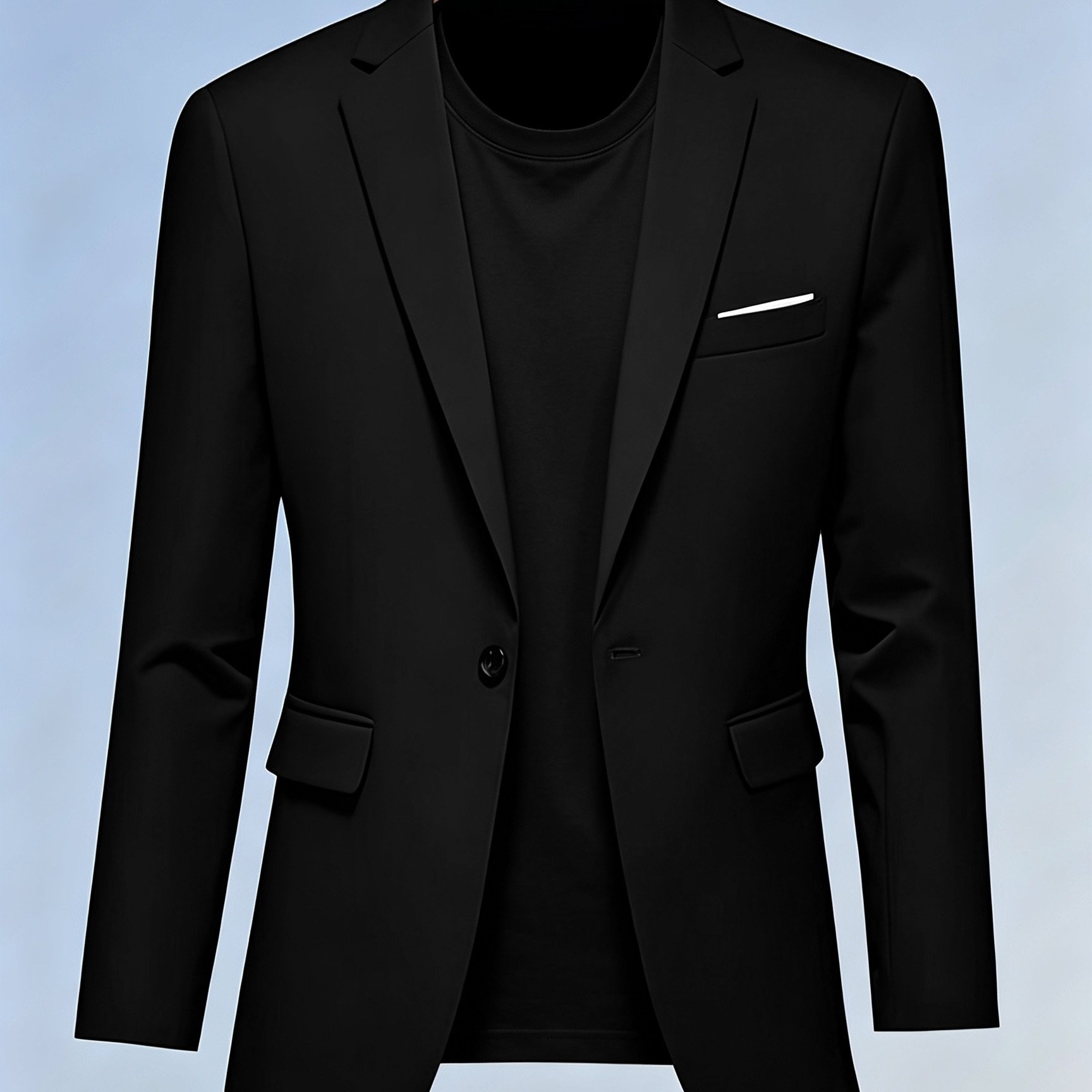 TEMU 1pc Light Business Casual Thin Single Suit Jacket - Three-dimensional Cutting Design, Summer Multifunctional Office And Social Top Jacket, Solid