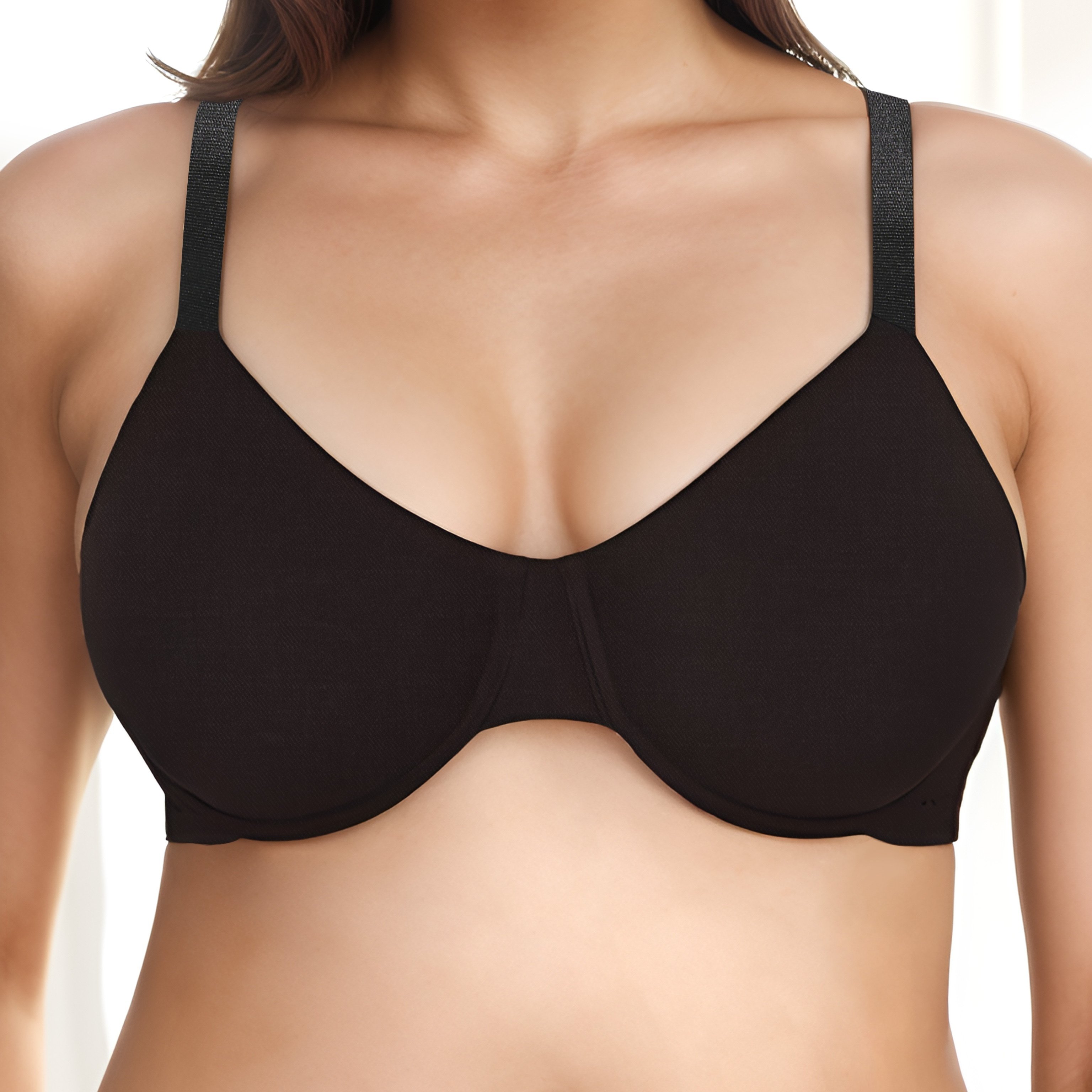 New Bra For Women Round-neck Brassiere Solid Lingerie Comfortable