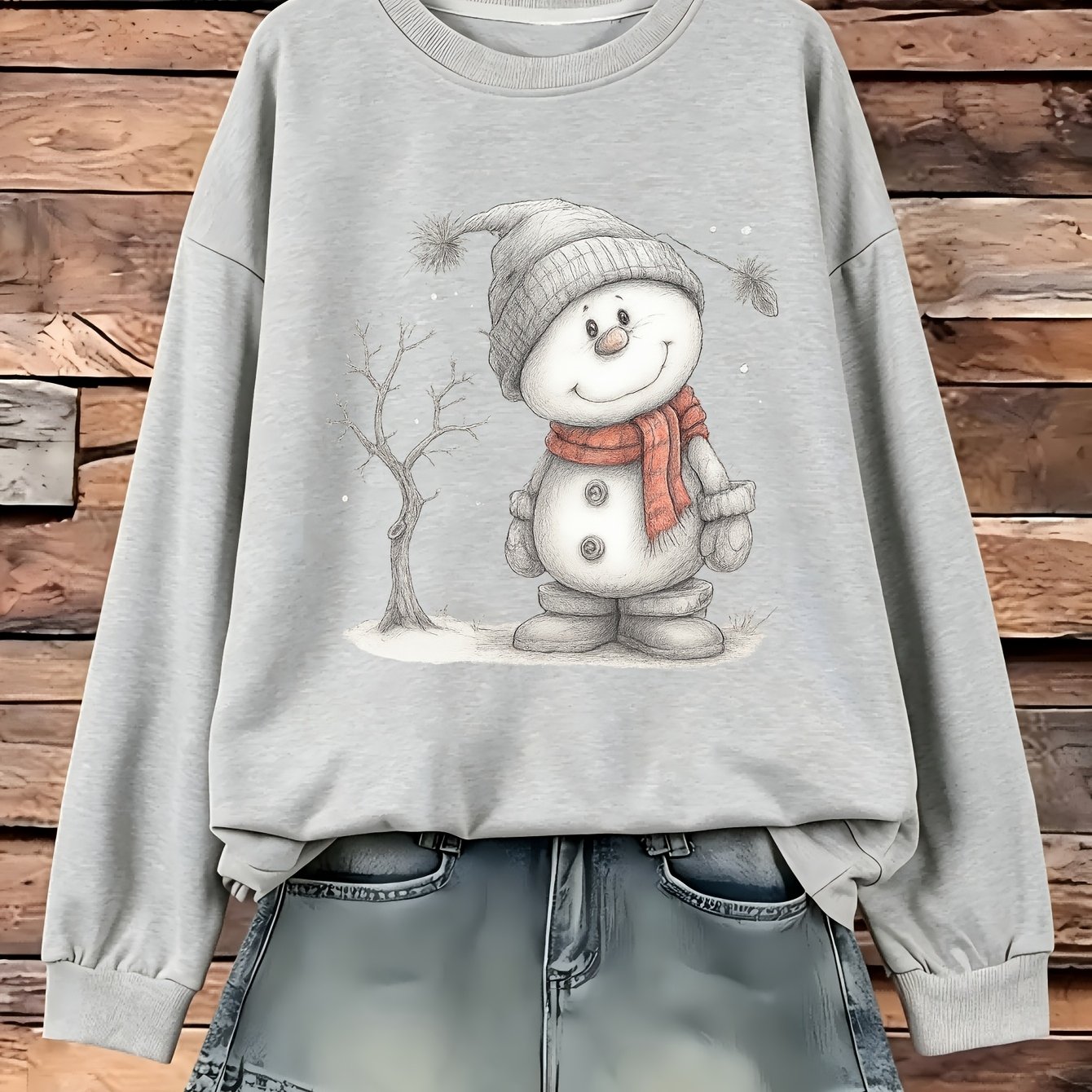 TEMU Plus Size, Women's Plus Size S Thin Hoodie, Women's Pattern Creative 2d Flat Printed Hoodie, Multicolor Casual Round Neck Pullover, Machine