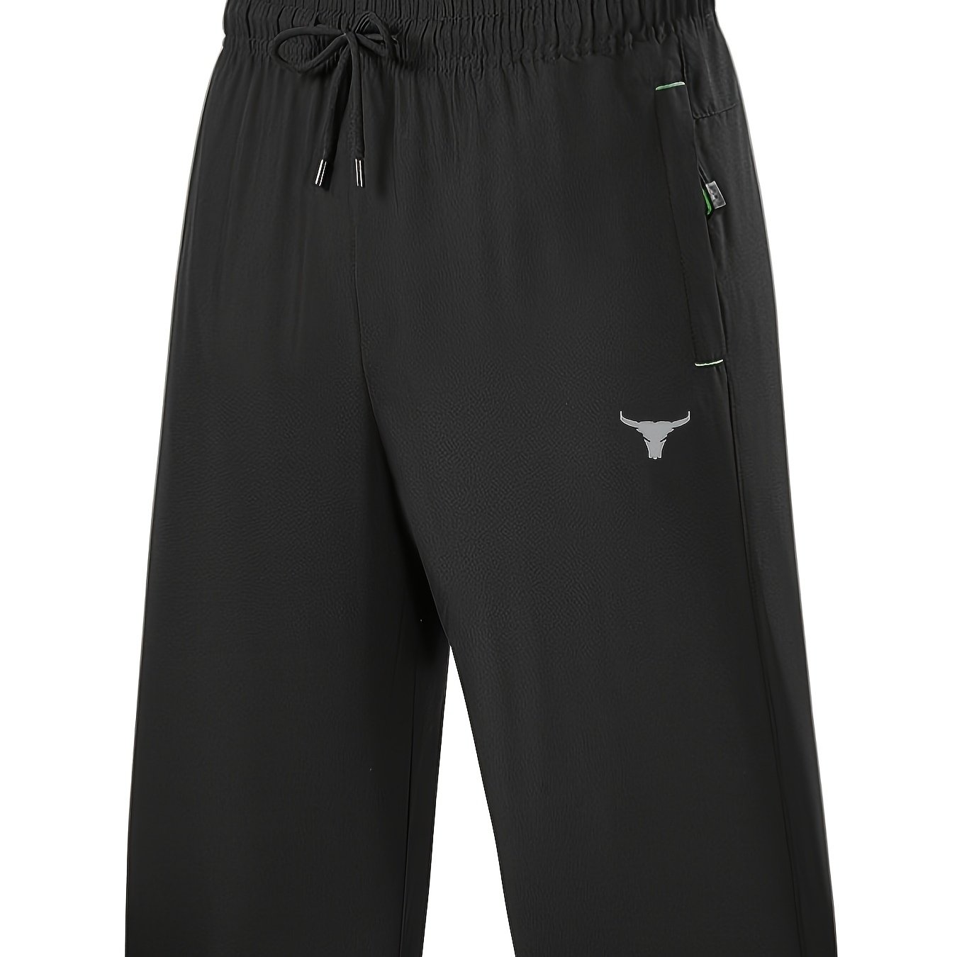 TEMU Men's Summer Capri Pants - Lightweight Breathable Athletic Shorts With Zipper Pockets & Adjustable Elastic Waistband, Sweat-wicking Suitable For