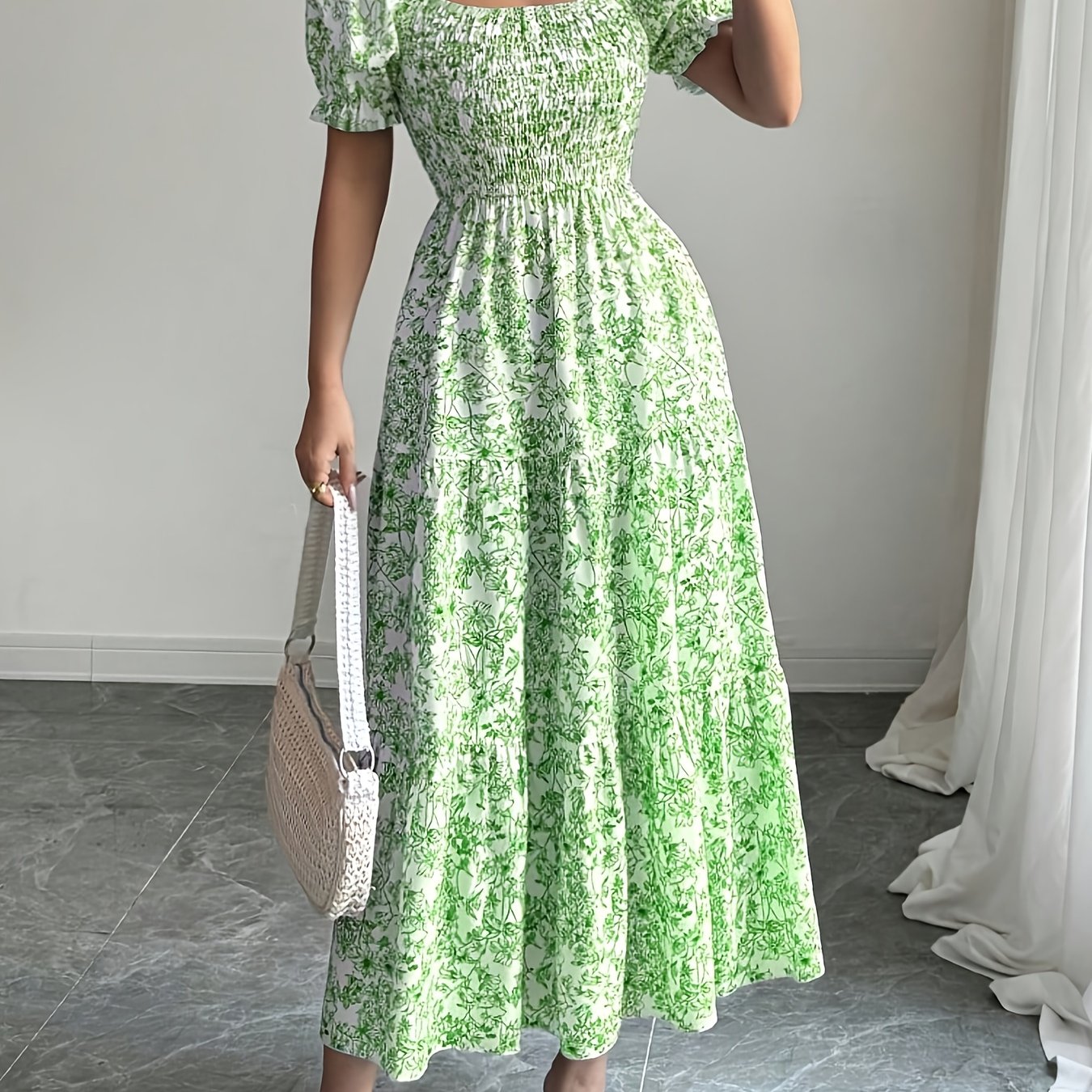 TEMU Fashionable And Elegant Midi Dress 504