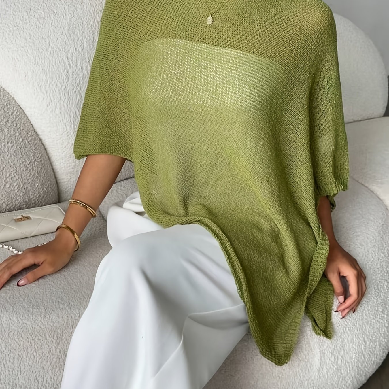 TEMU Spring And Summer Fashion New Mesh Cover-up