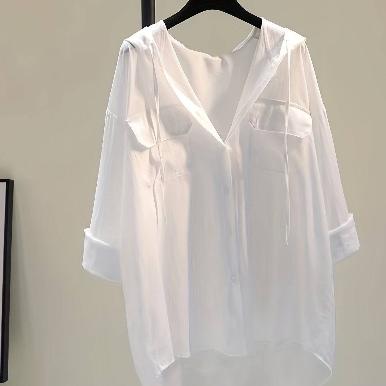 E-shop Modisches Sonnenhut-Shirt mit Kapuze, dünne Jacke für Damen, Frühling, Sommer, Herbst