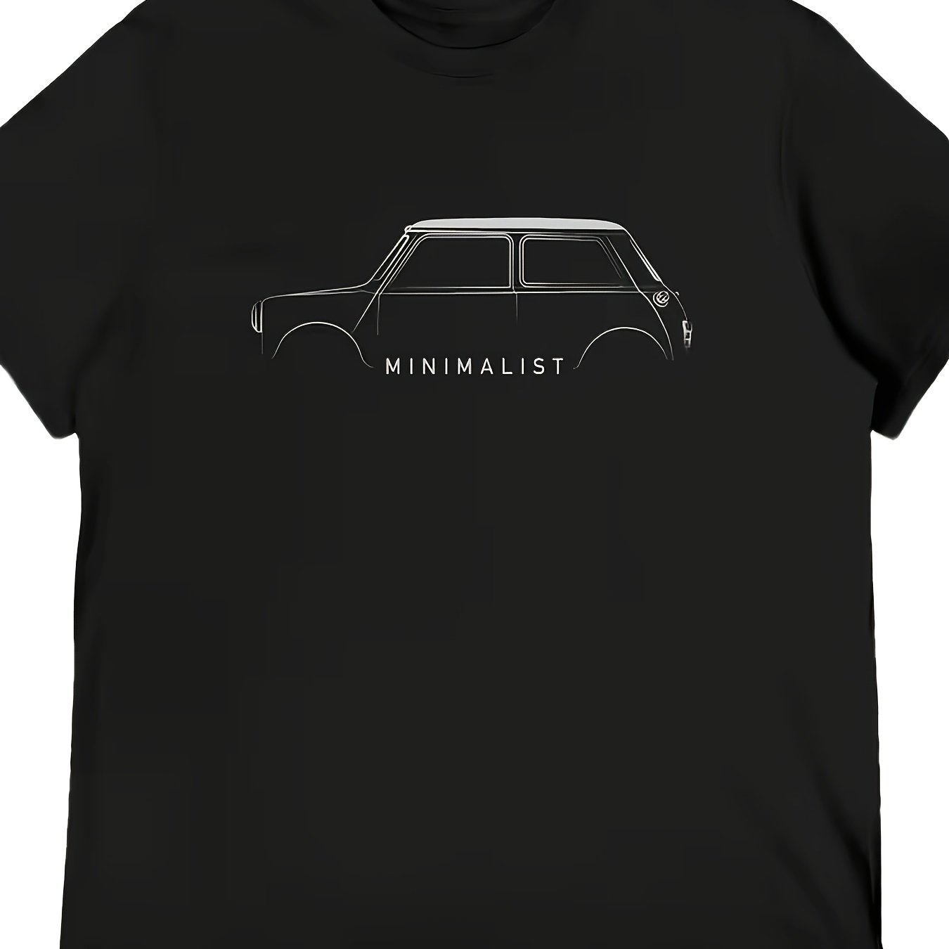 TEMU Men's Vintage & Minimalist Car -shirt - Short Sleeve Casual Round Neck Summer Tee With Retro , Machine Washable Shirt Suitable For , Classic