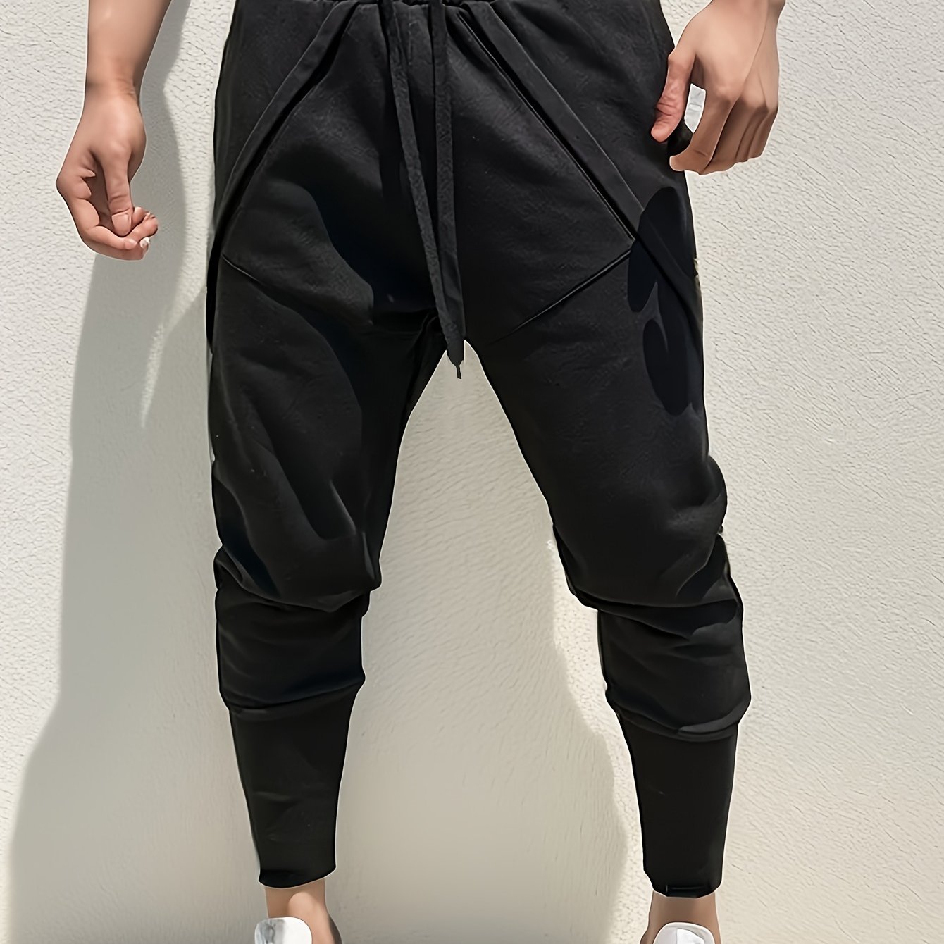 TEMU Men' Athletic Sweatpants In , Tapered Fit Sweatpants With And Adjustable Drawstring Pants For Sports & Relaxation