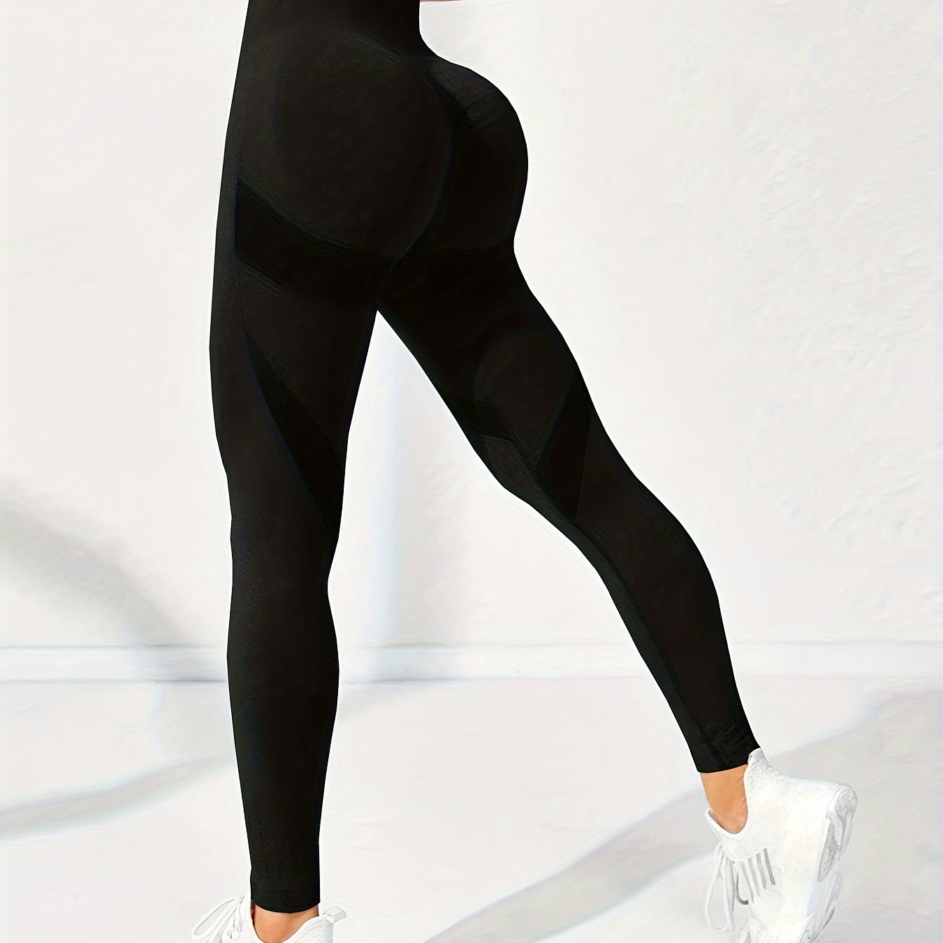Seamless Stretch Yoga Leggings Butt Lifting Fitness Sports - Temu