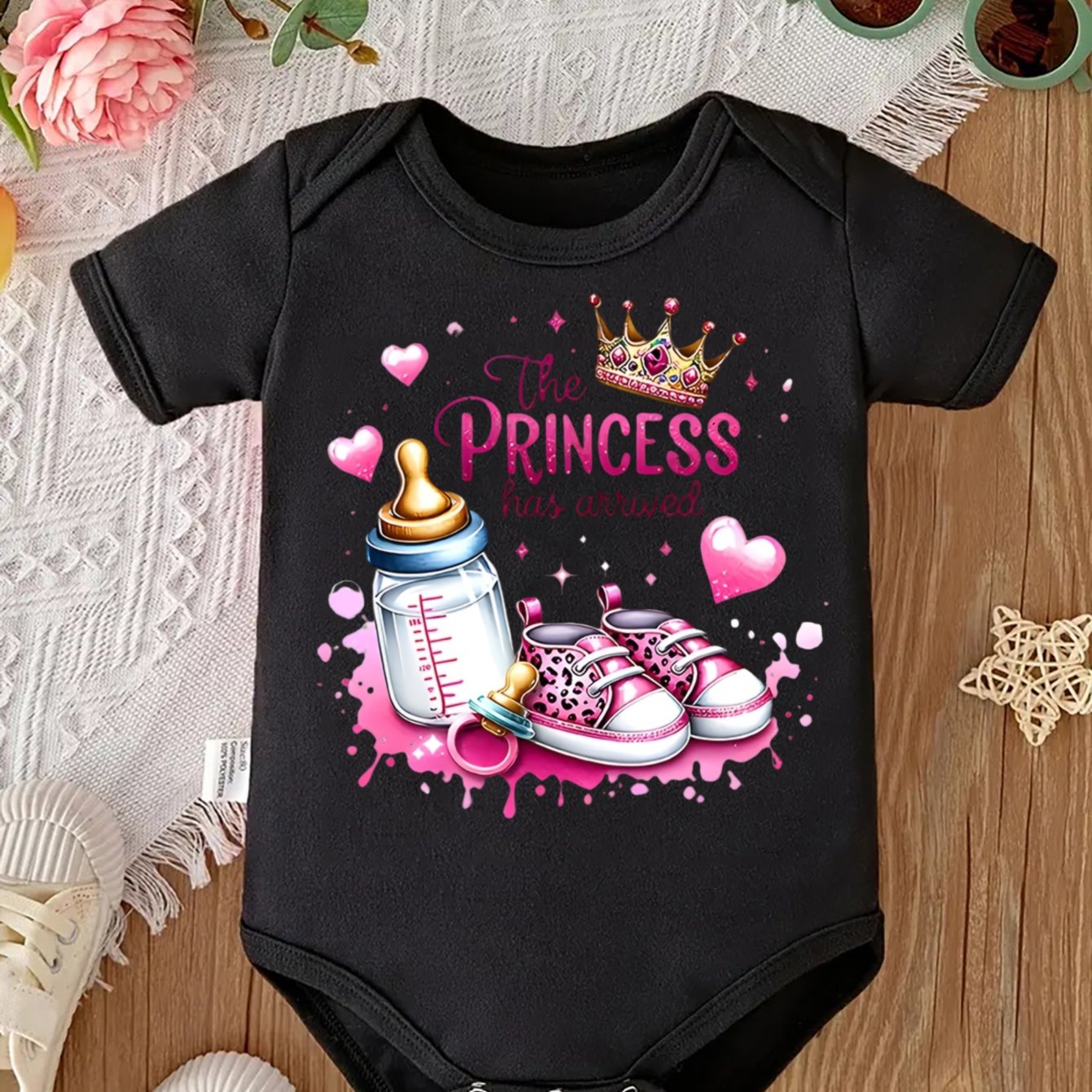 Baby Bodysuit Has Print Unisex Infant Onesie, Perfect For Outdoor