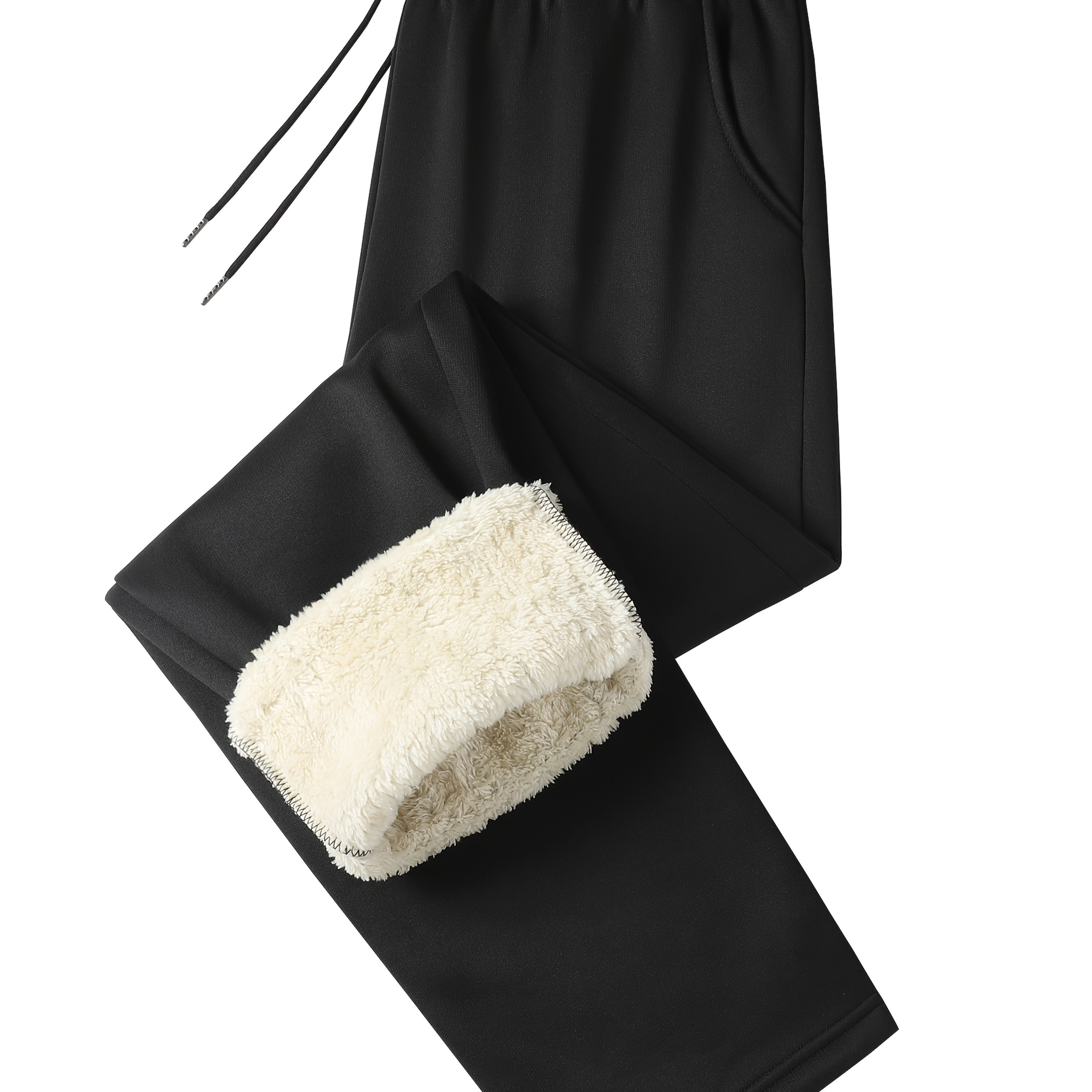 's Autumn Winter Fleece-lined Thickened Fashion Casual Trousers