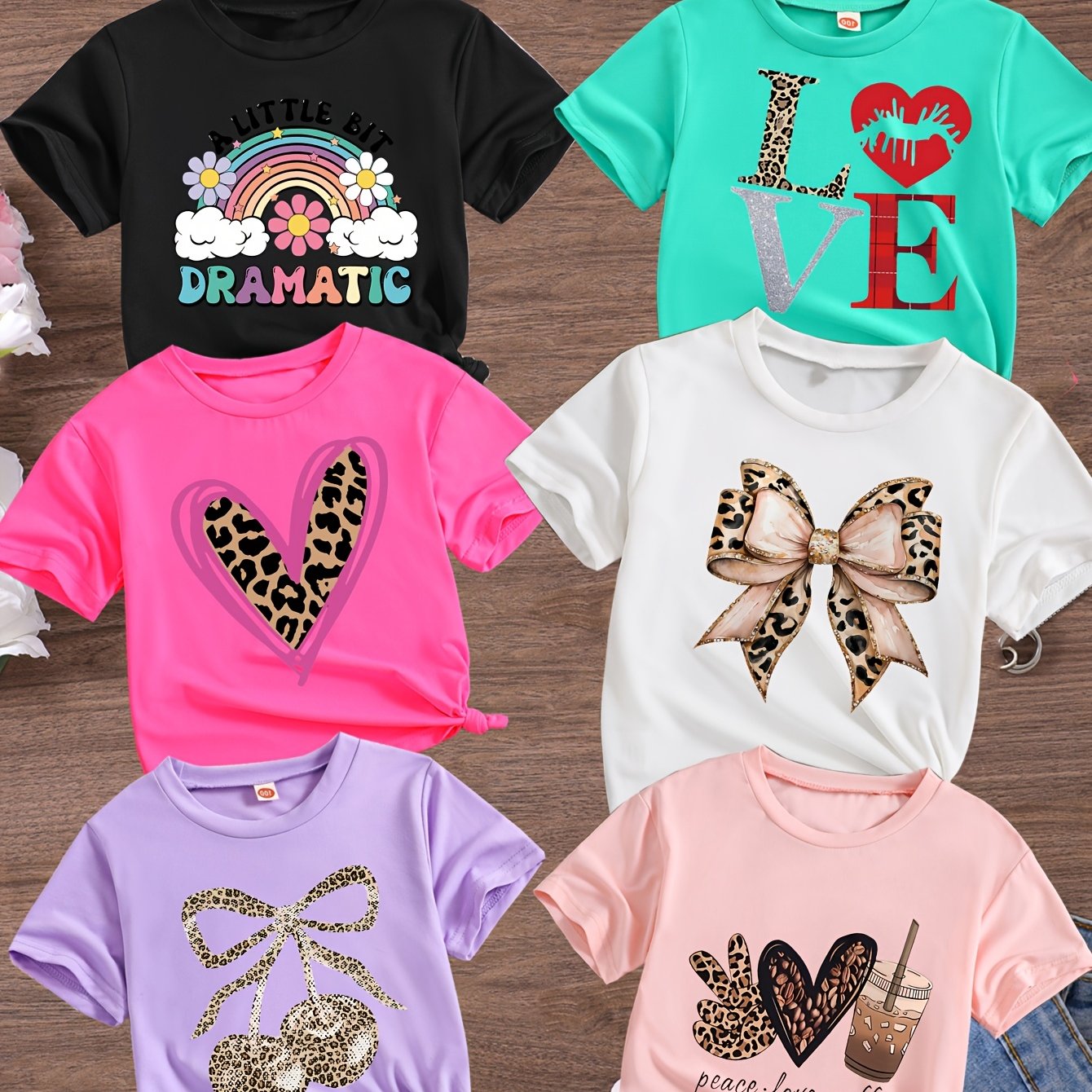 Send 1 T-shirt/stylish Round-neck Tops For Girls In Summer