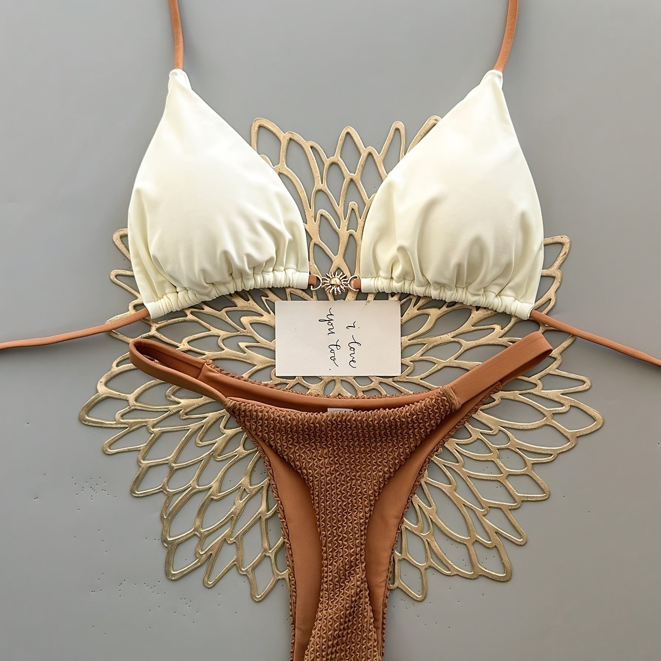 TEMU Conjunto de bikini de 2 piezas para mujer