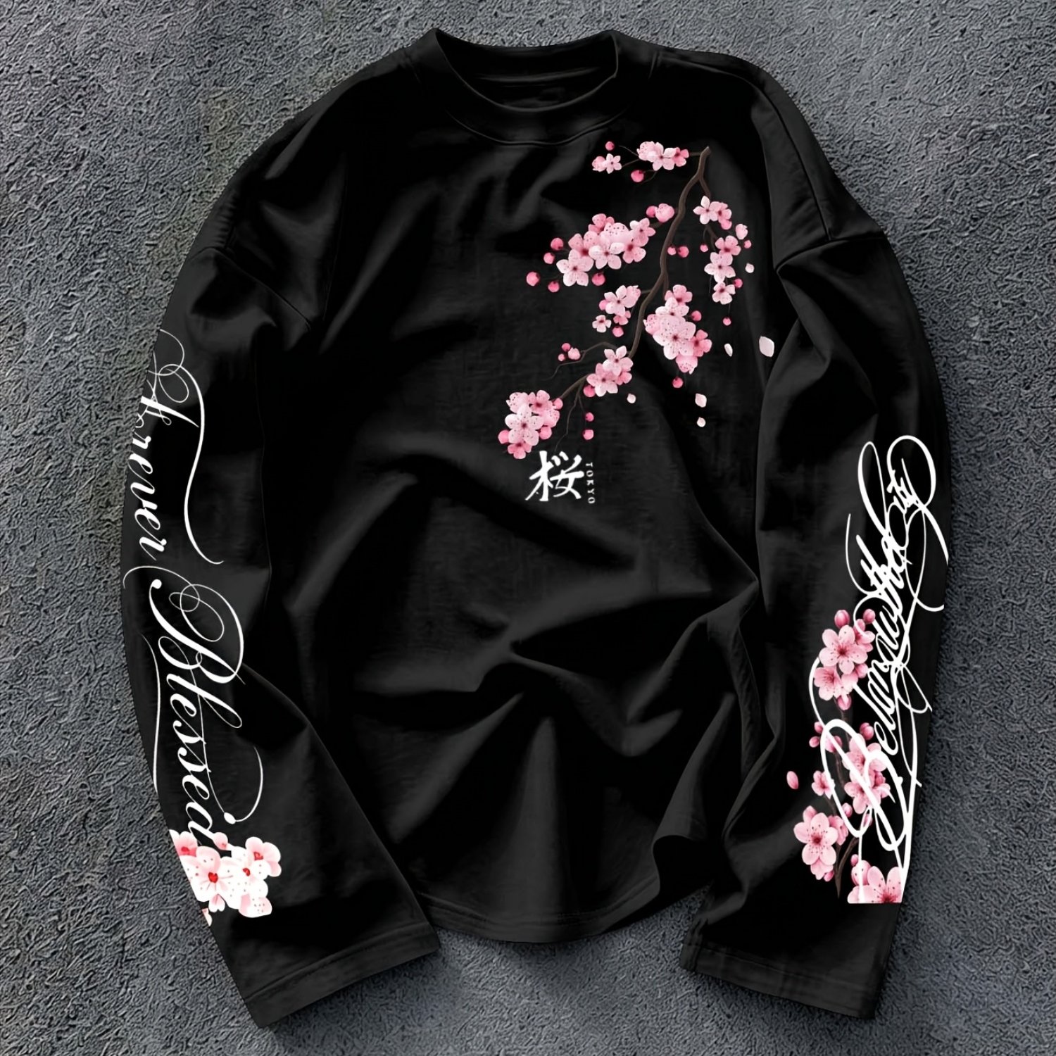 TEMU Men's Regular Spring Autumn Long Sleeve Print T-shirt, Outdoor Sports Casual Long Sleeve Top