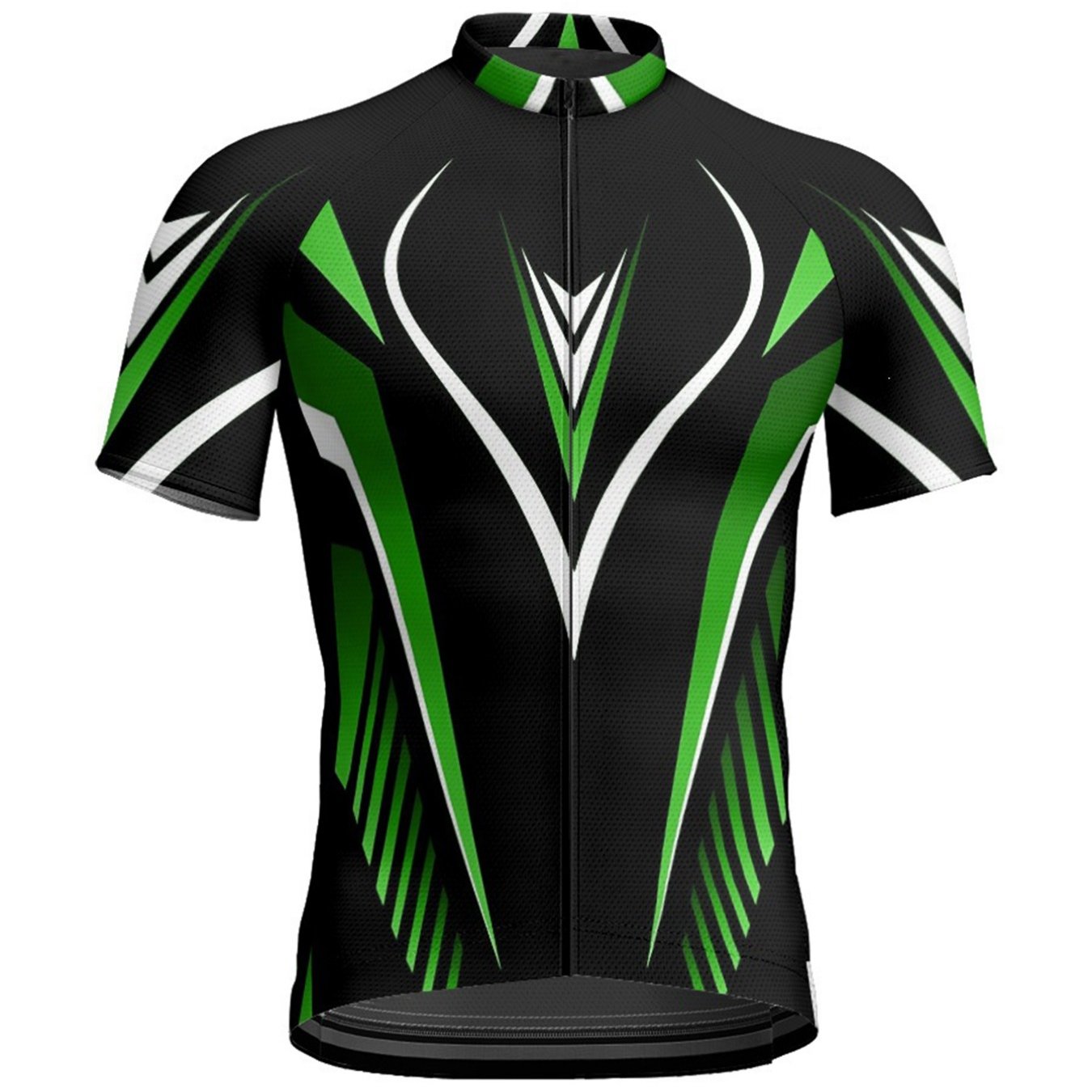 Image of Plus-size Men's Zipper Short-sleeve Cycling Jersey, Moisture-wicking, Breathable, And Quick-drying; Cycling Top, Ideal For Outdoor Cycling, Plus Size
