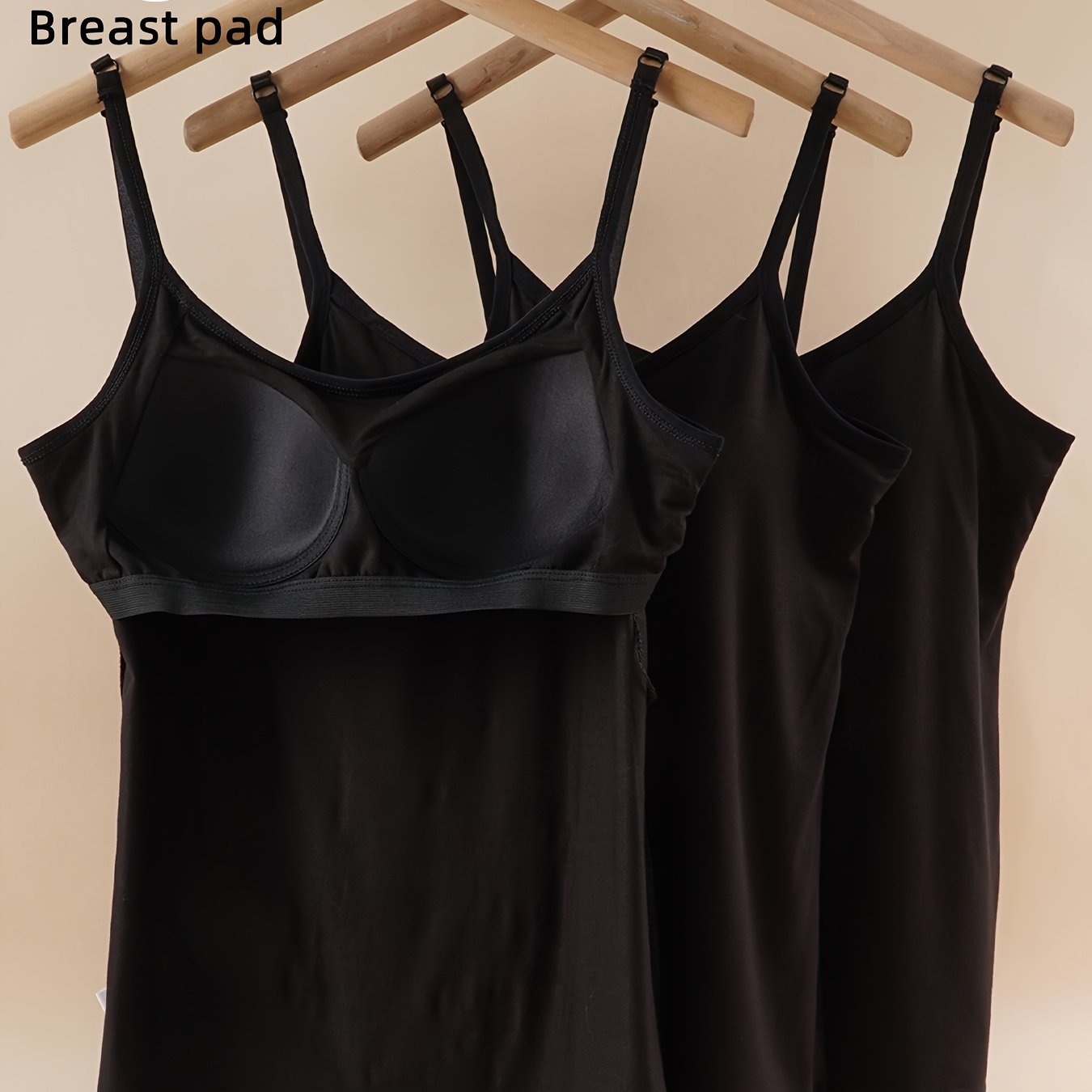 Image of 3pcs Spring/summer Adjustable Shoulder Strap With Chest Pad, Wearable Backless Underwear For Summer