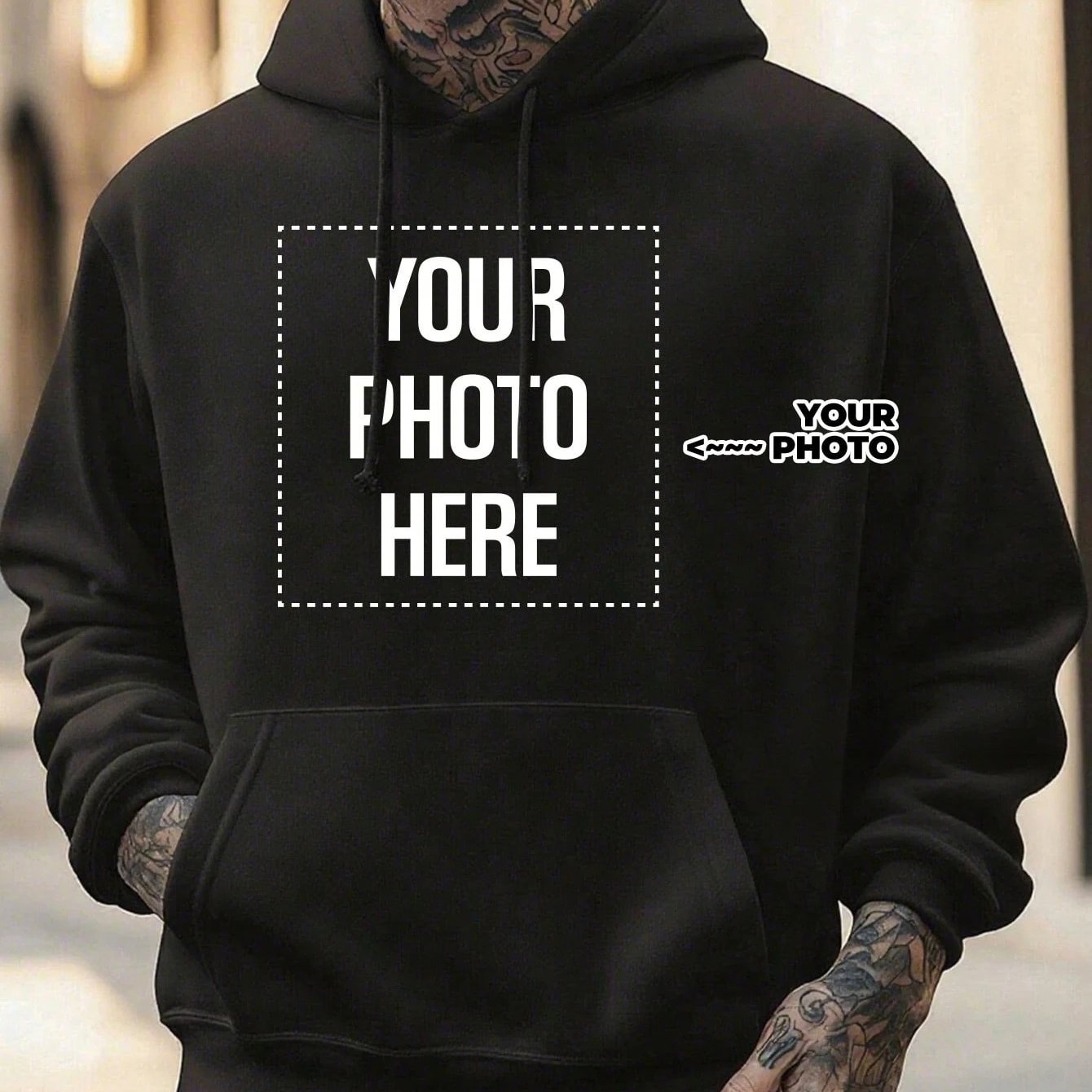 TEMU Sweat à capuche personnalisable pour hommes et couples, adapté aux amateurs de fitness, cadeau idéal pour papa, parfait pour un en automne et en