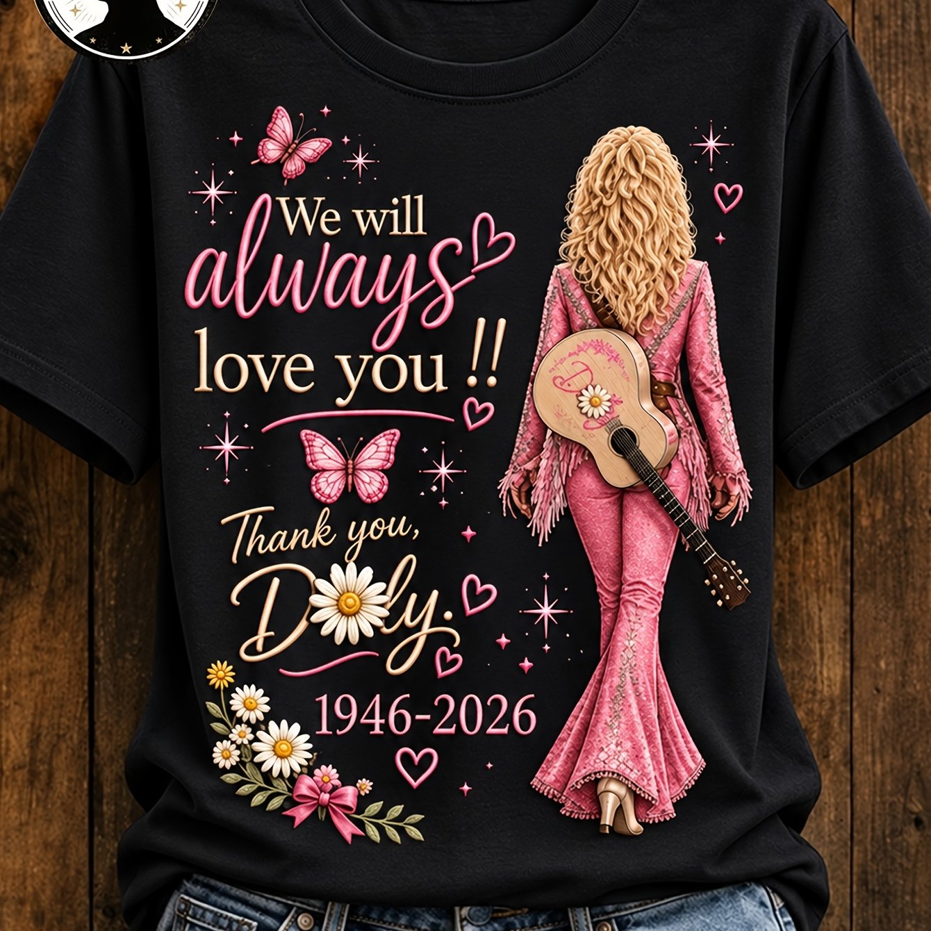 TEMU From Texas' Graphic T-shirt ( To Of Country Music) - , Retro-style Men's And Women's Tee Perfect For Parties Or Casual Casual Attire; A Stylish