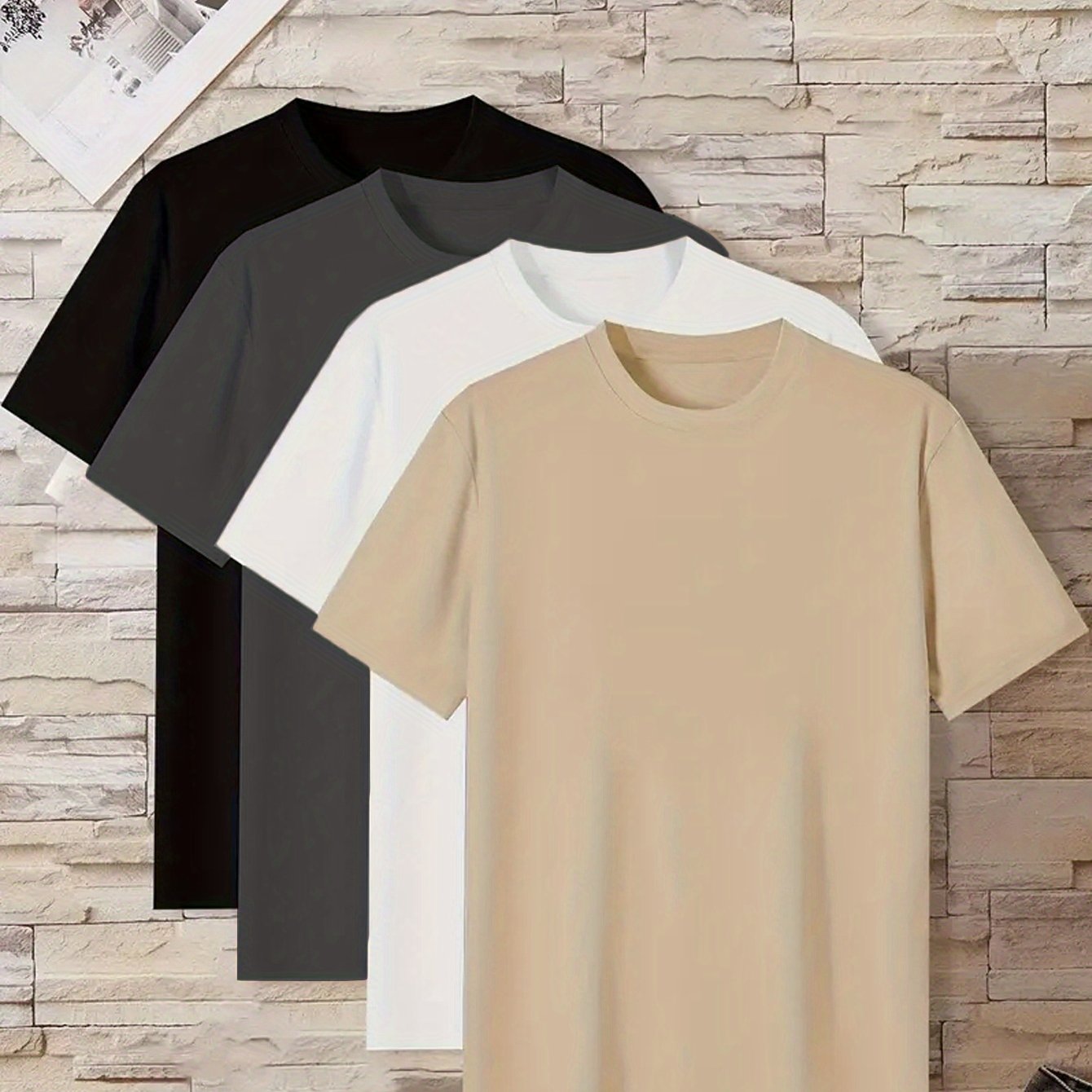 Obm Fit Short-sleeve T-shirt 4pcs, A Breathable And Versatile
