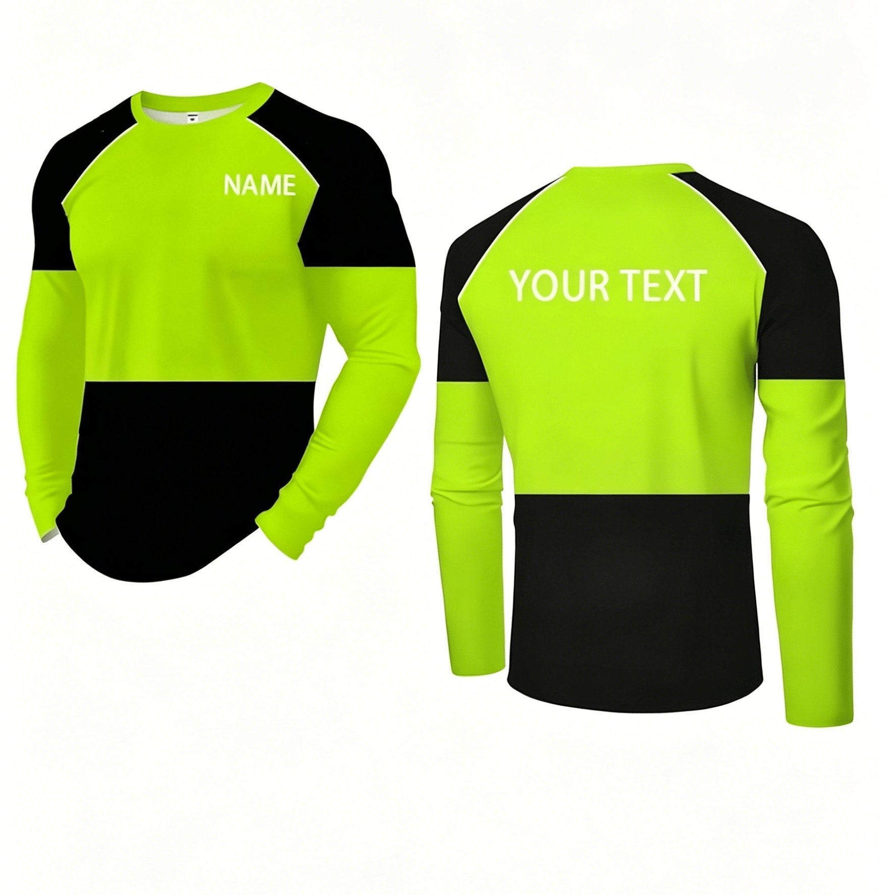 TEMU Camiseta personalizada para hombre, diseño con /texto/logo personalizado, larga de cuello cómoda y transpirable, tela duradera. Adecuada para
