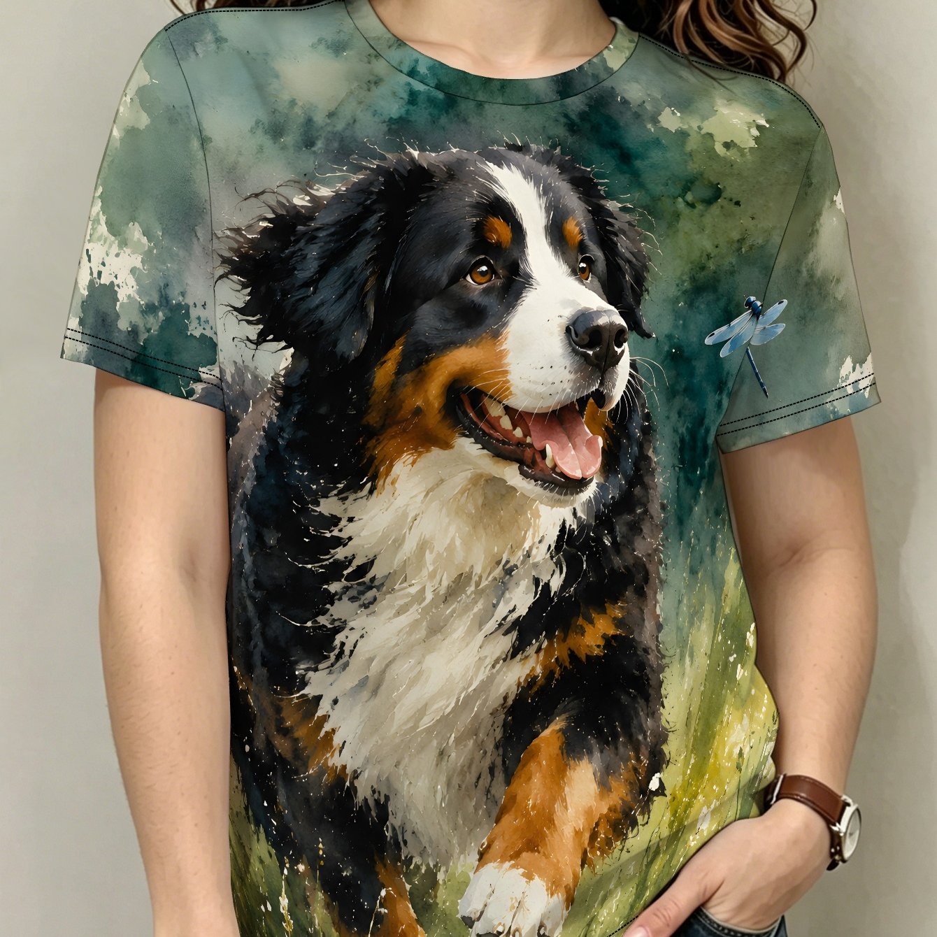 TEMU Bernese Women's Casual Short Sleeve T-shirt